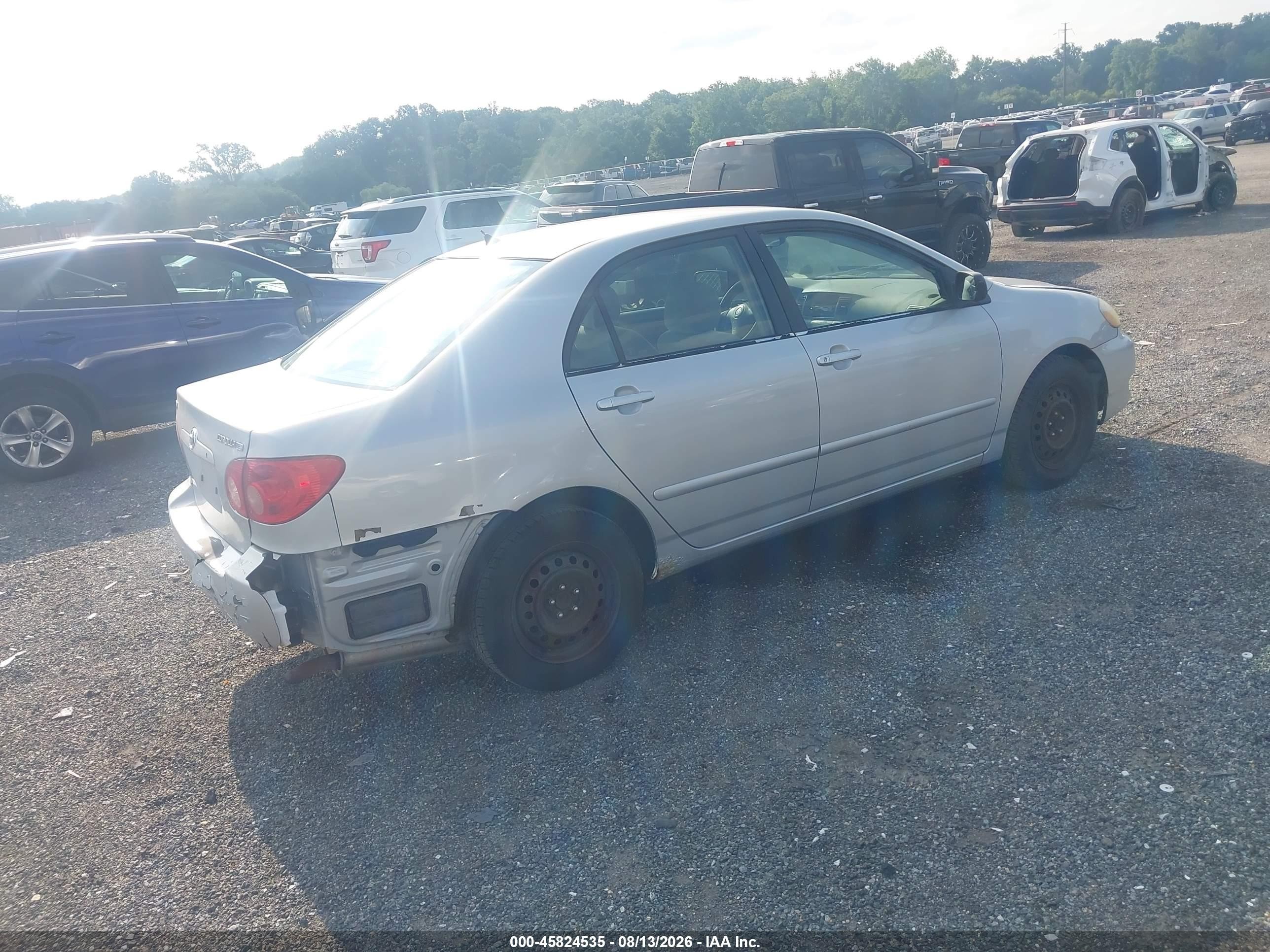 2005 Toyota Corolla Le Silver vin: 1NXBR32E85Z363585
