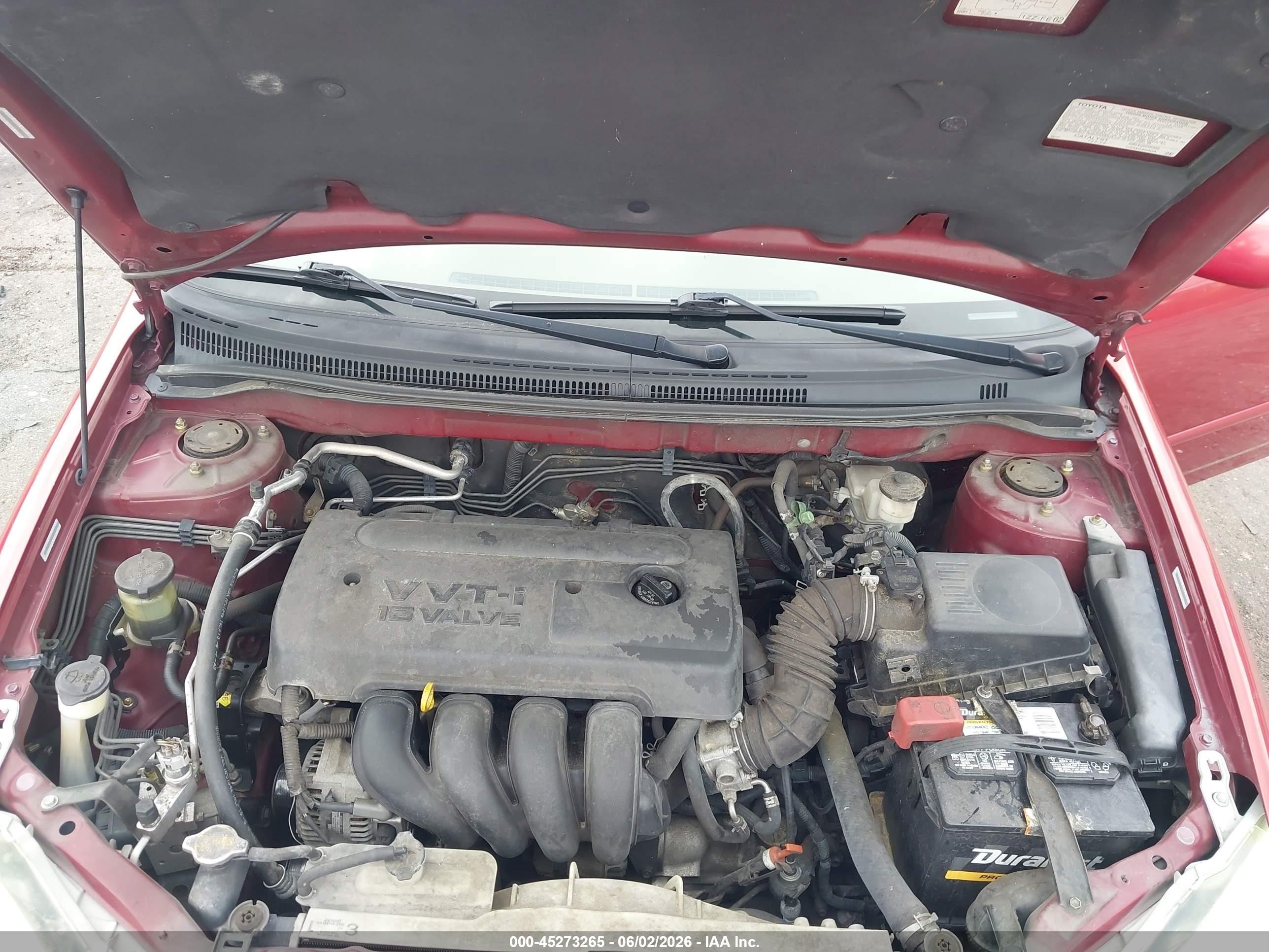 2005 Toyota Corolla Le Красный vin: 1NXBR32E85Z393590
