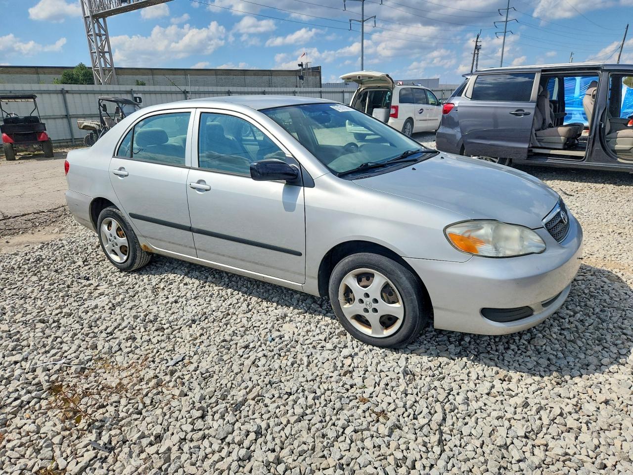 2005 Toyota Corolla Ce Silver vin: 1NXBR32E85Z478512