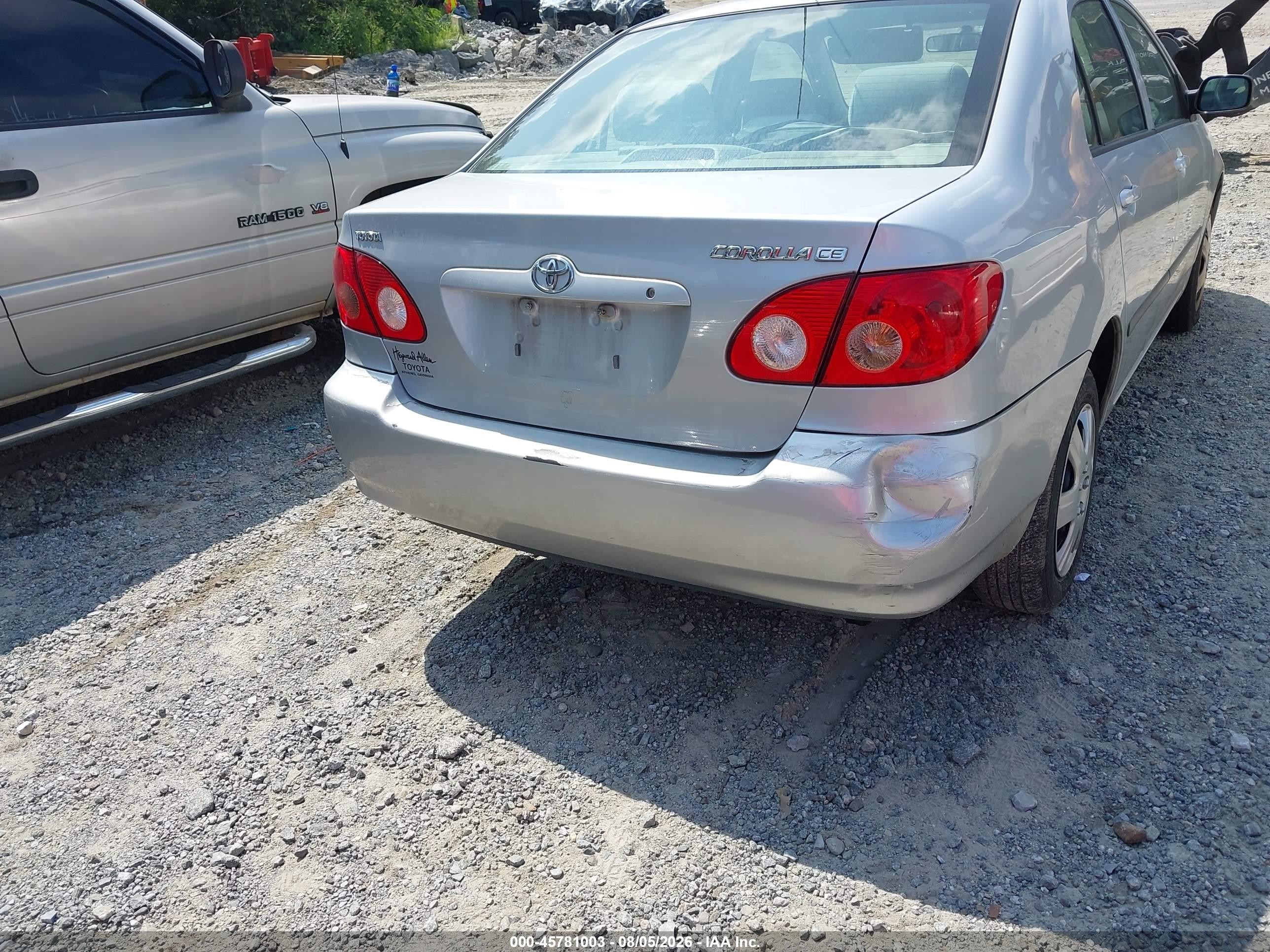 2005 Toyota Corolla Ce Серебряный vin: 1NXBR32E85Z530141