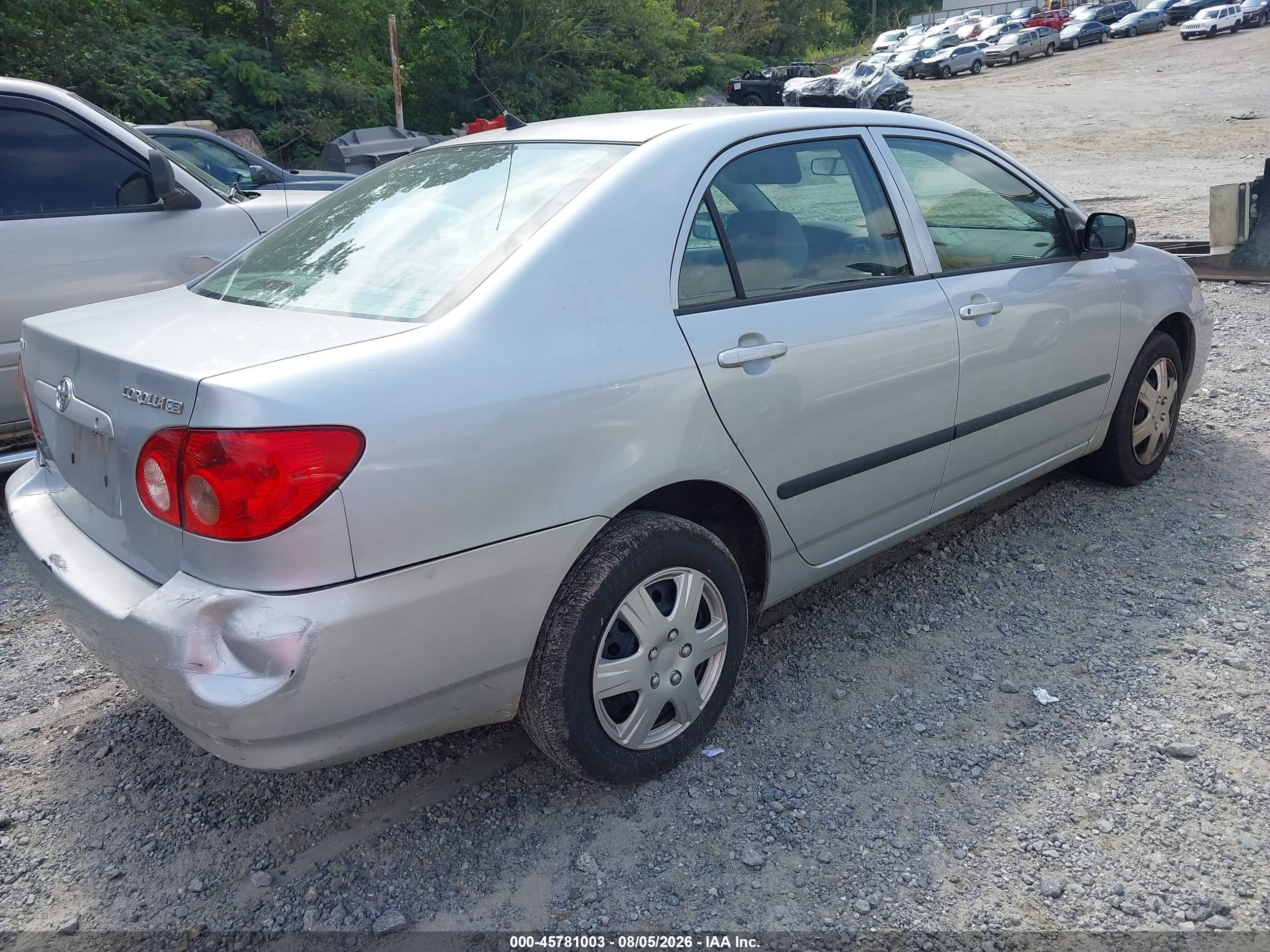 2005 Toyota Corolla Ce Серебряный vin: 1NXBR32E85Z530141