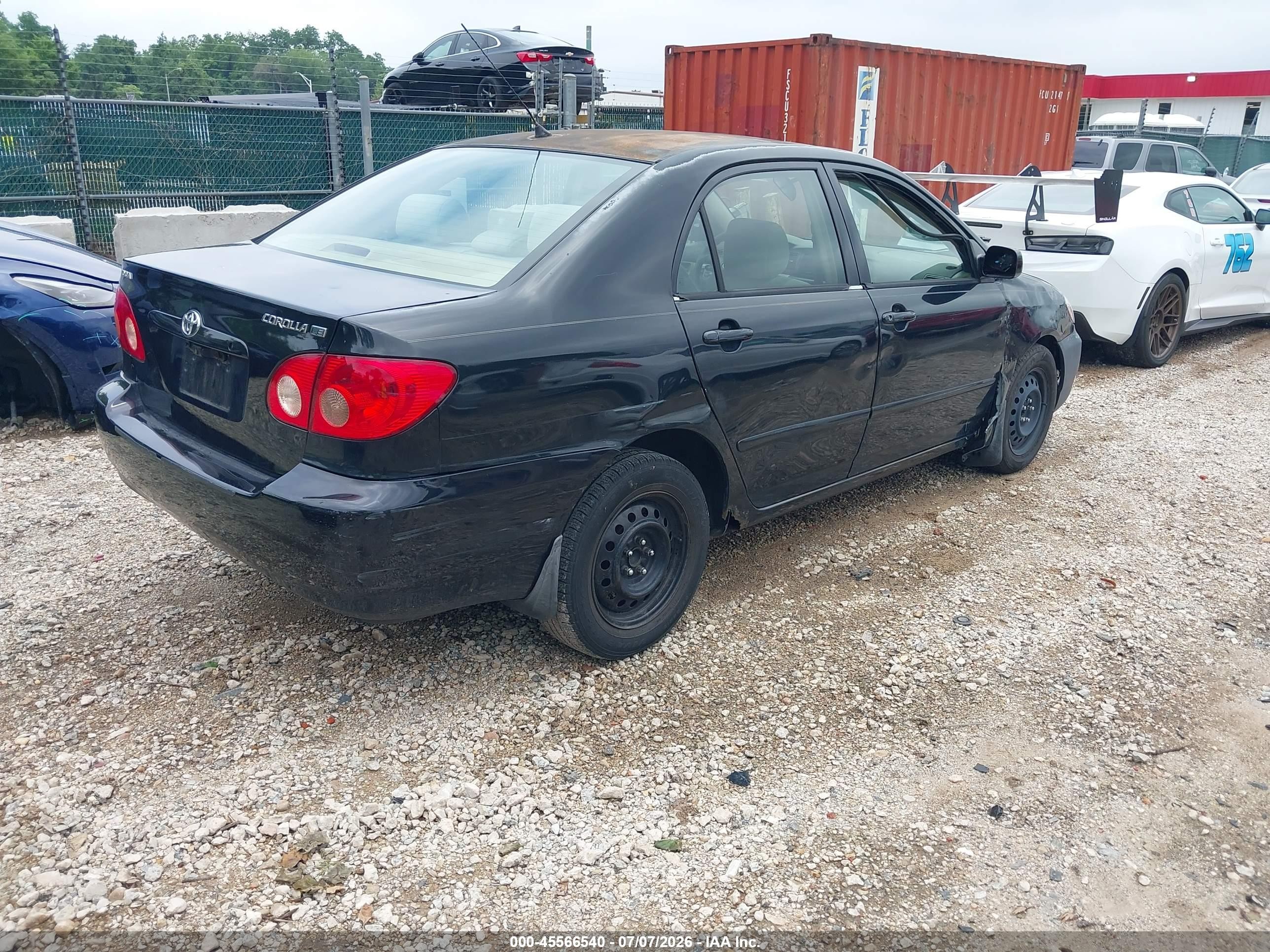 2005 Toyota Corolla Le Black vin: 1NXBR32E85Z547764