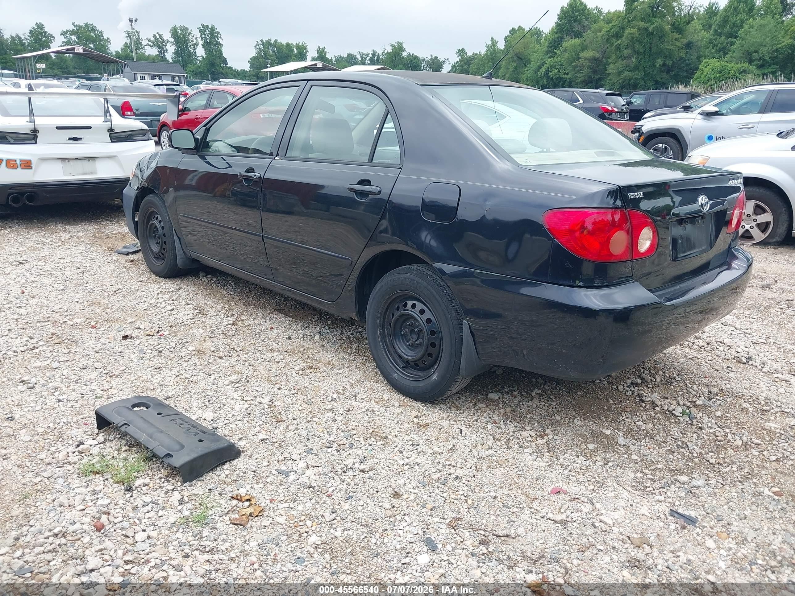 2005 Toyota Corolla Le Black vin: 1NXBR32E85Z547764
