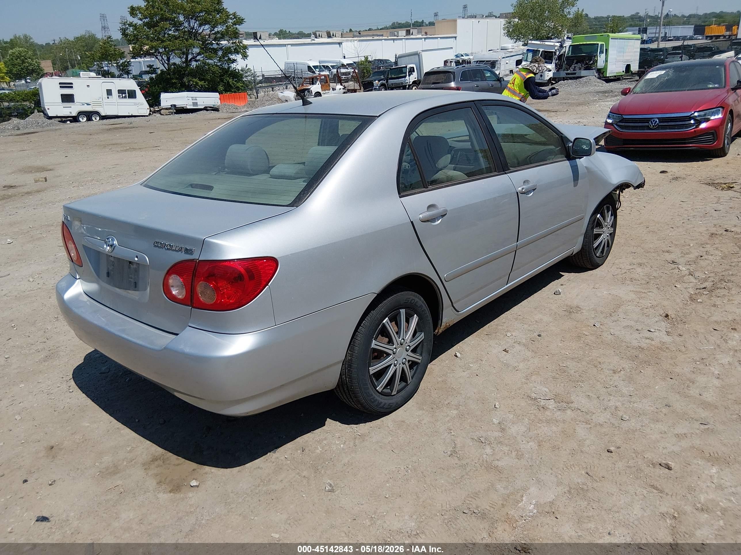 2005 Toyota Corolla Le Silver vin: 1NXBR32E85Z555346