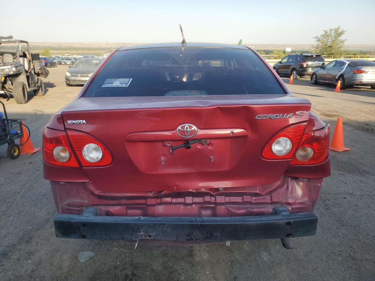 2006 Toyota Corolla Red vin: 1NXBR32E86Z582595