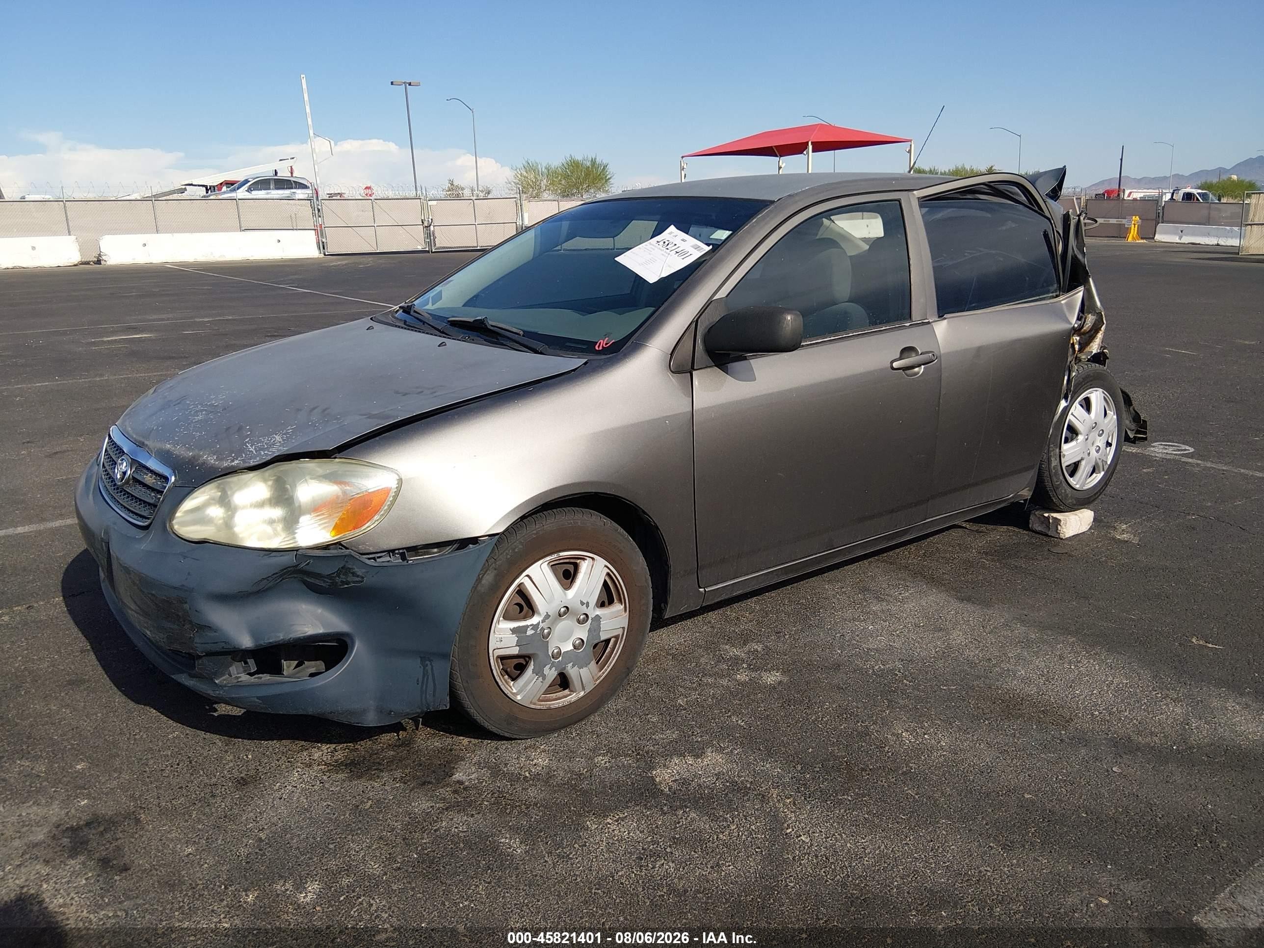 2006 Toyota Corolla Ce Gray vin: 1NXBR32E86Z592348