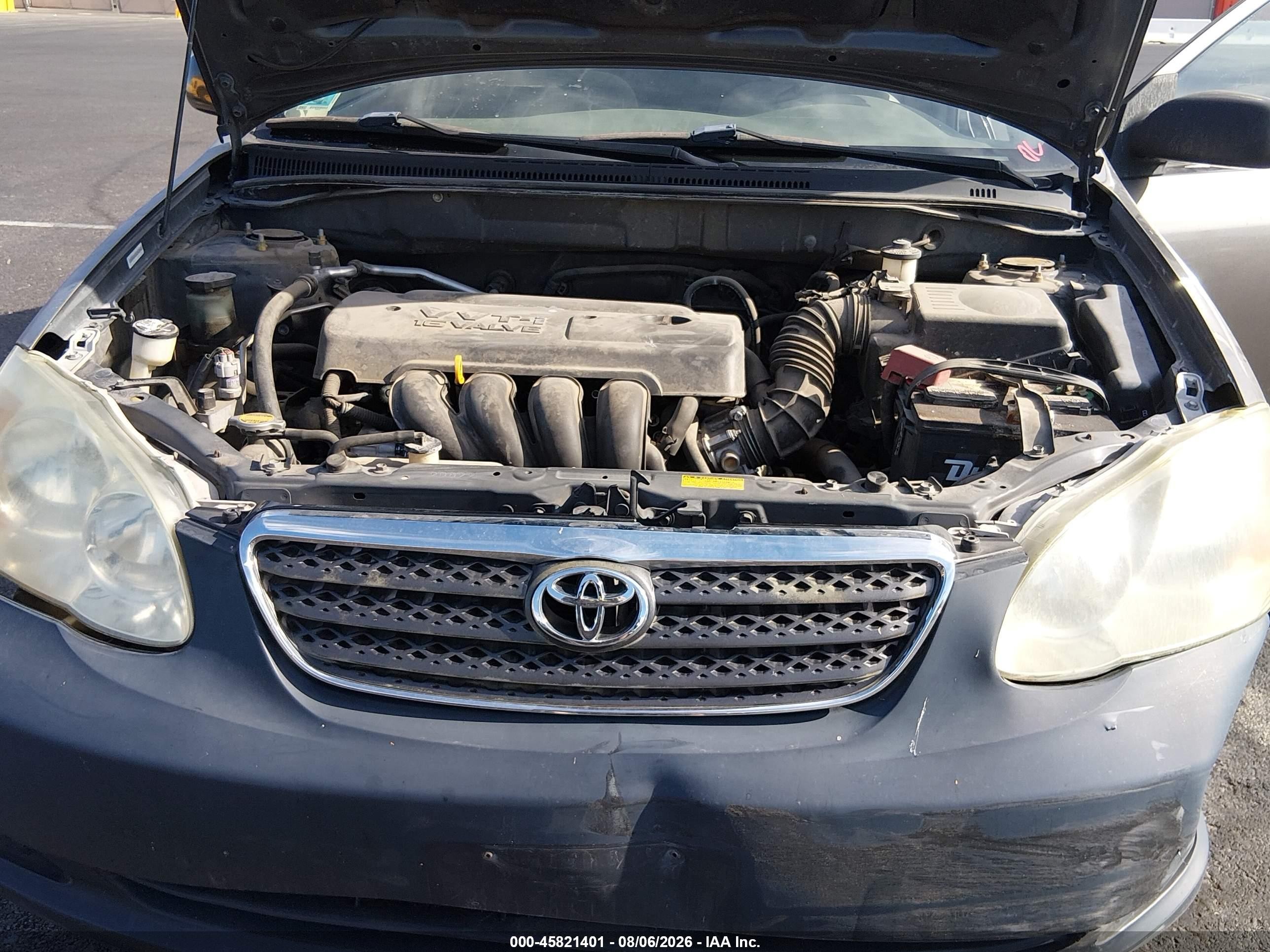 2006 Toyota Corolla Ce Gray vin: 1NXBR32E86Z592348