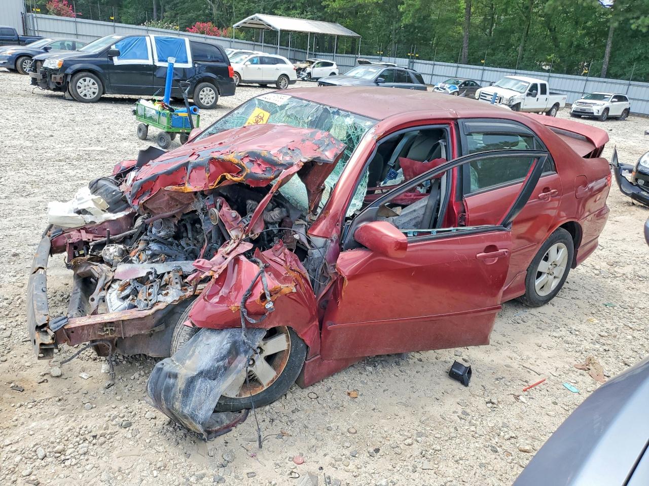 2006 Toyota Corolla S Red vin: 1NXBR32E86Z634890
