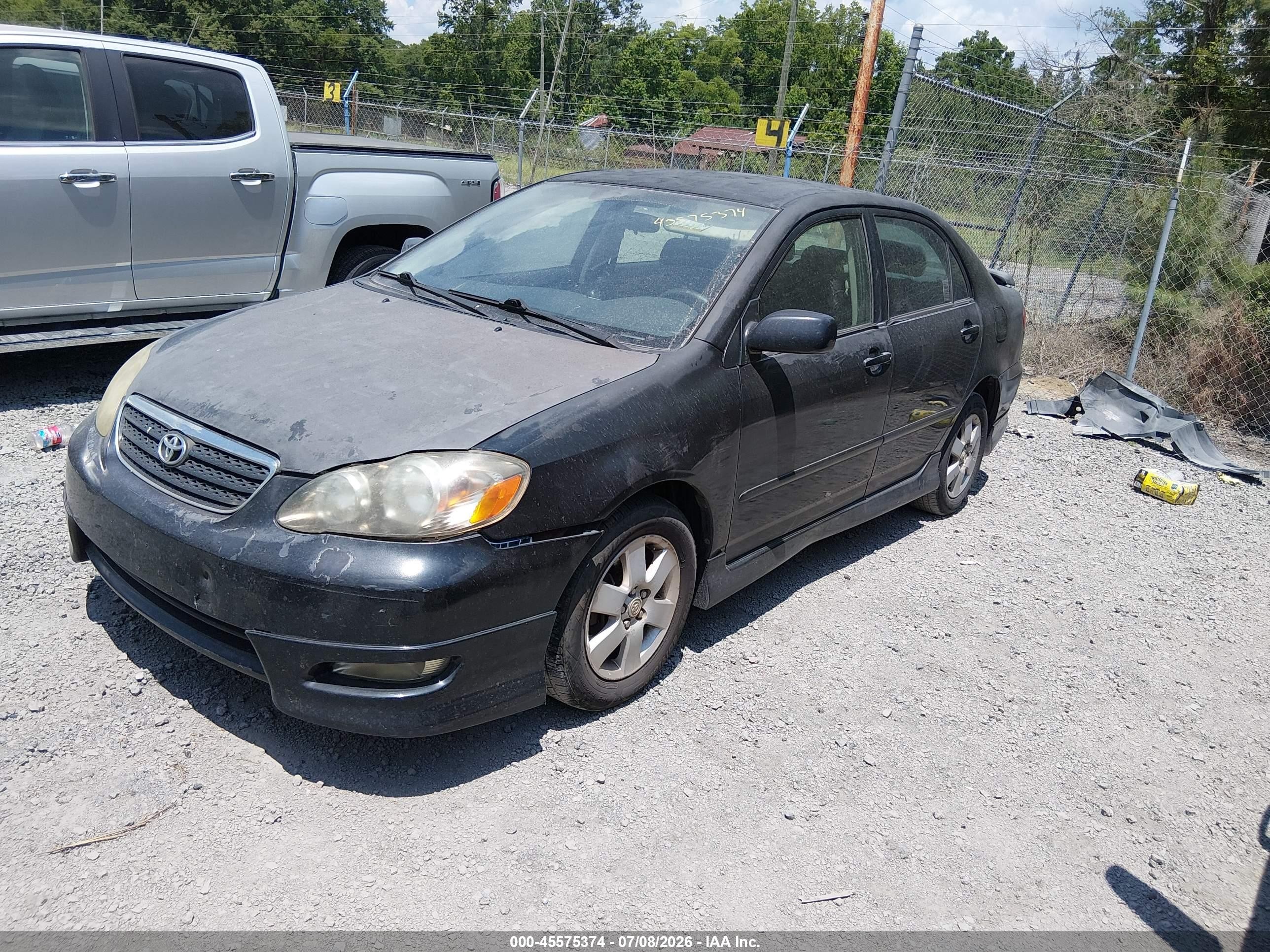 2006 Toyota Corolla S Black vin: 1NXBR32E86Z673902