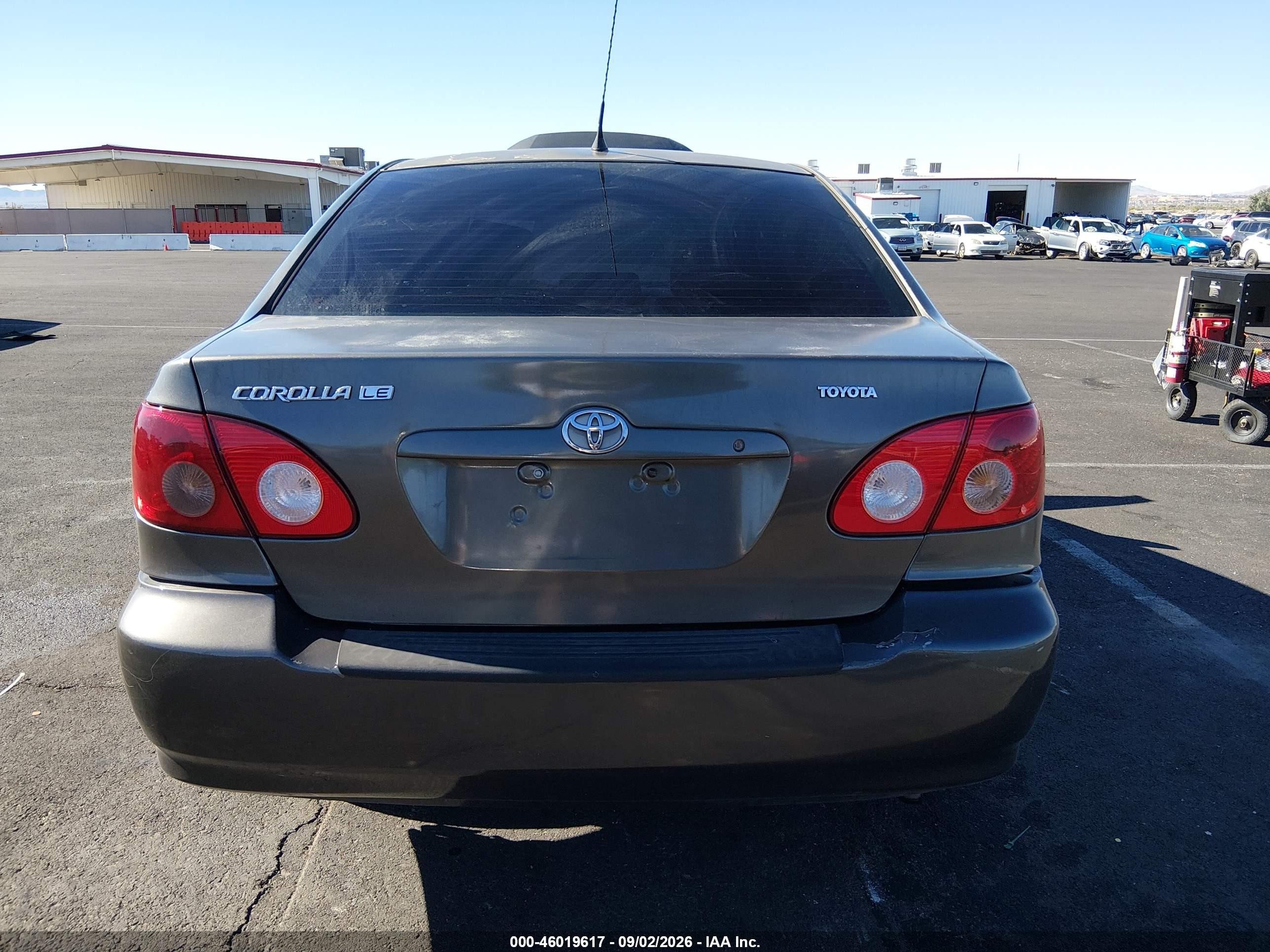 2006 Toyota Corolla Le Gray vin: 1NXBR32E86Z714478