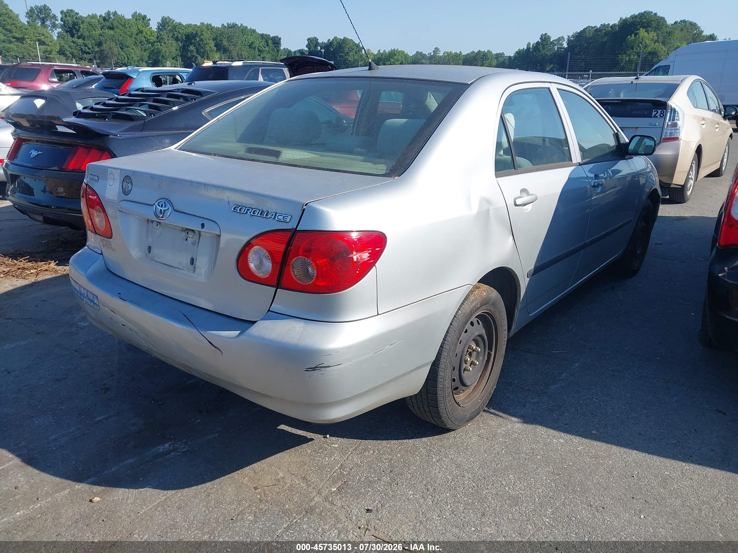2008 Toyota Corolla Ce Серый vin: 1NXBR32E88Z045129