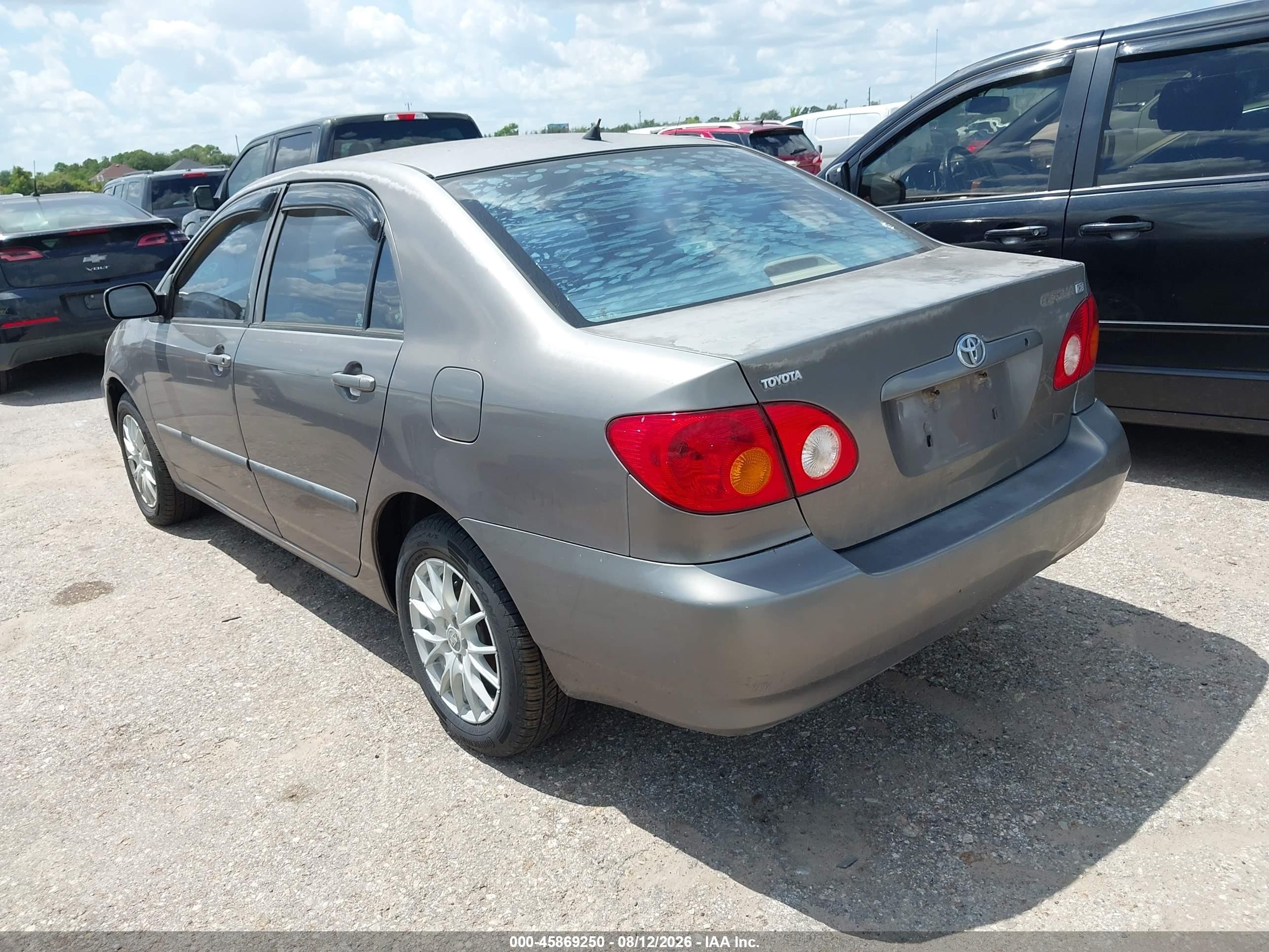 2003 Toyota Corolla Ce Gray vin: 1NXBR32E93Z009801