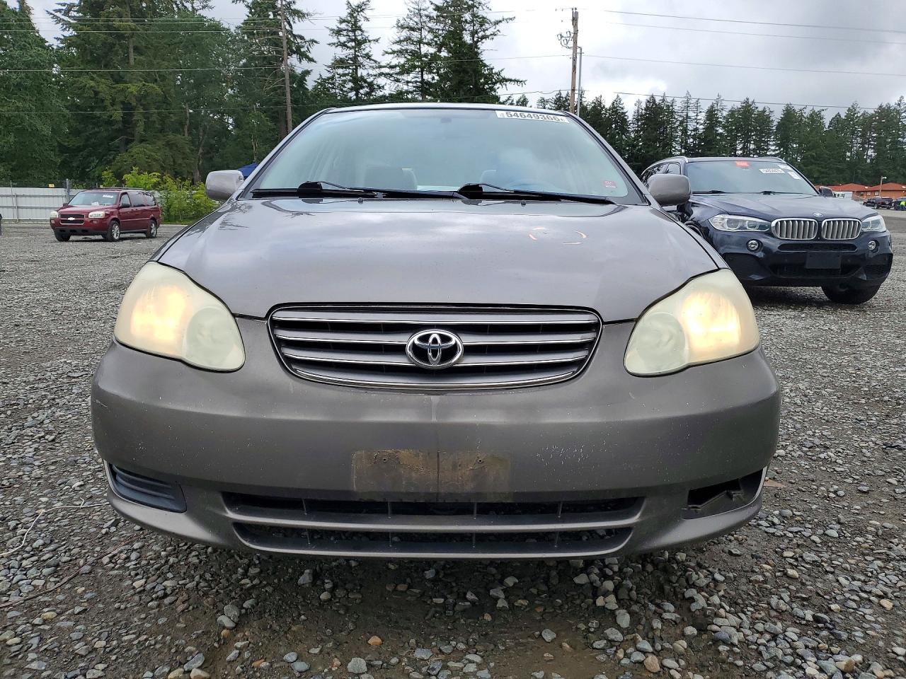 2003 Toyota Corolla Le Gray vin: 1NXBR32E93Z070582