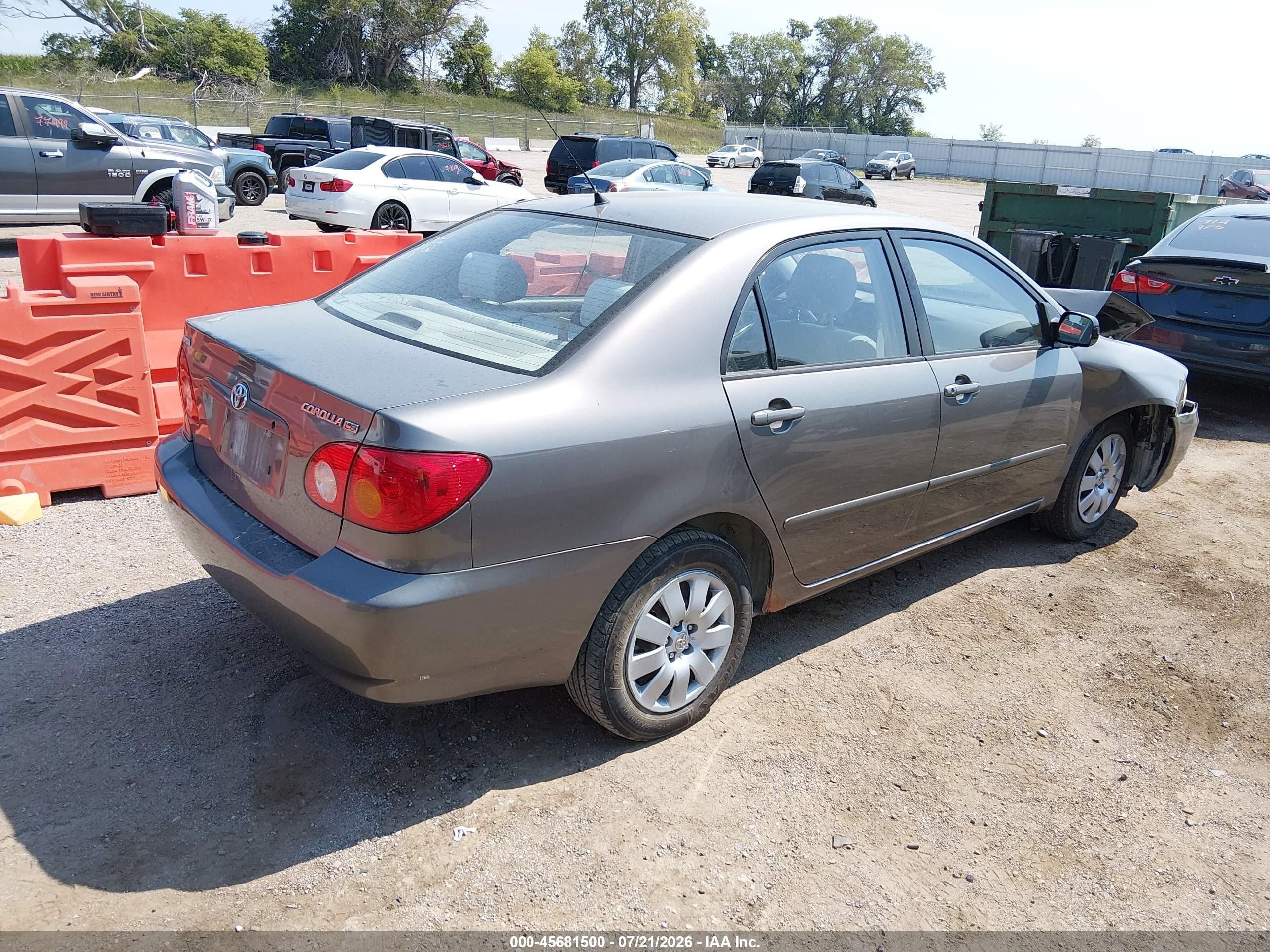 2004 Toyota Corolla Le Серый vin: 1NXBR32E94Z309968