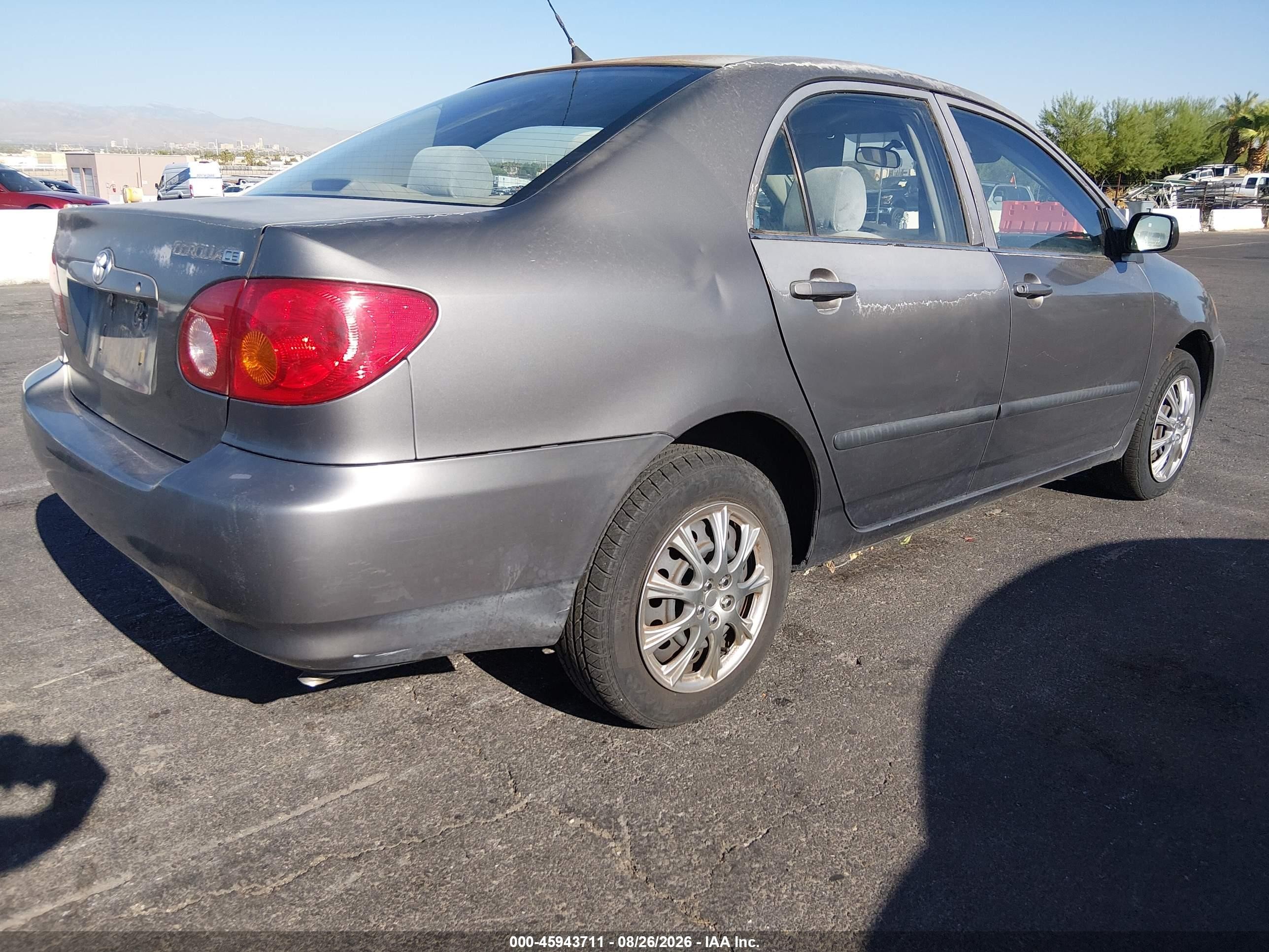 2004 Toyota Corolla Ce Gray vin: 1NXBR32E94Z336443