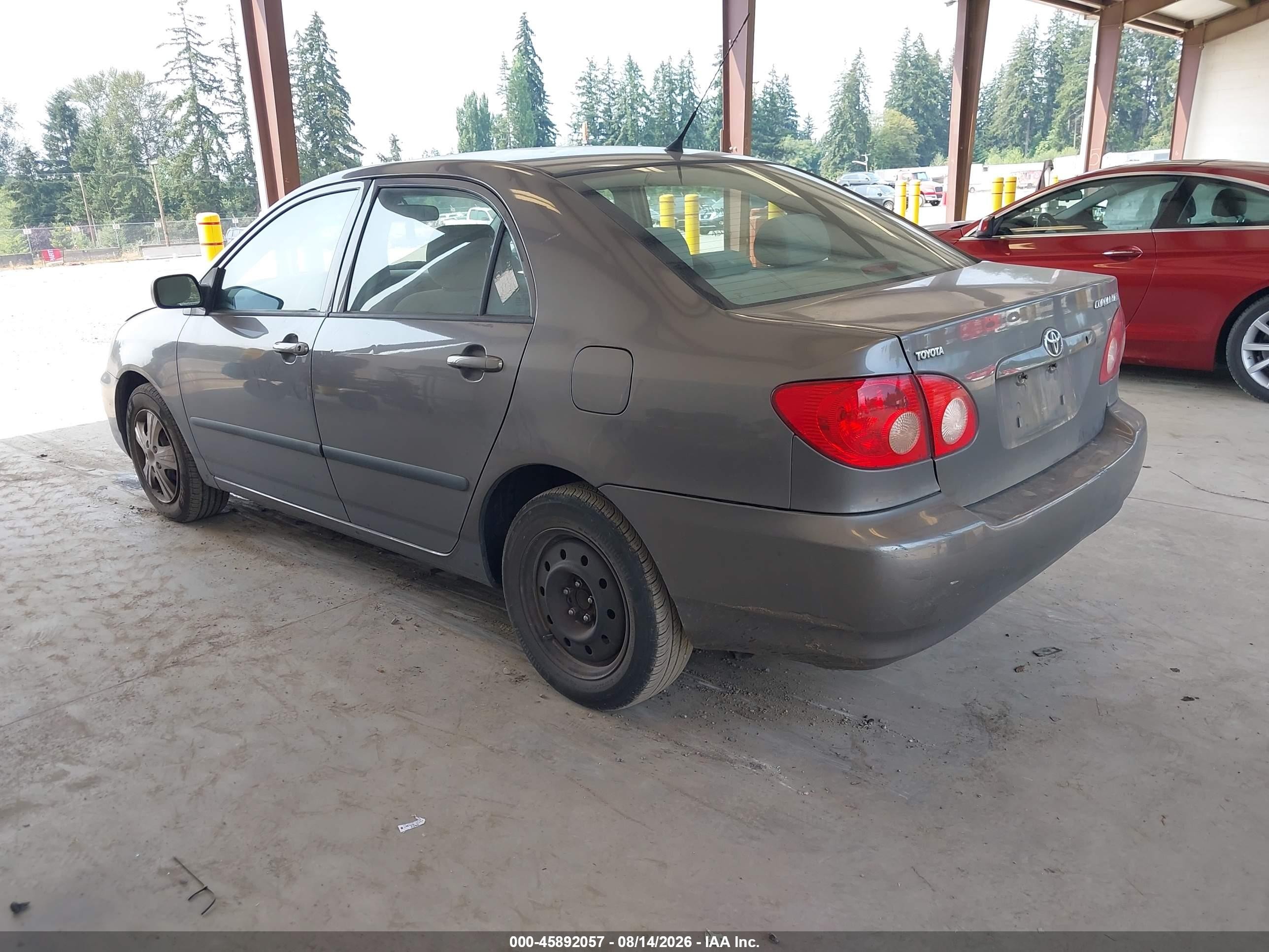 2005 Toyota Corolla Ce Gray vin: 1NXBR32E95Z445129