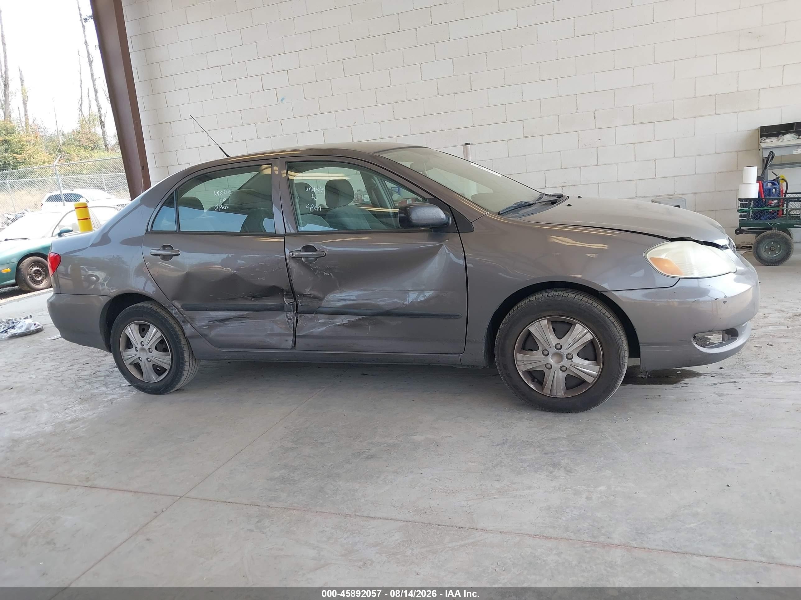 2005 Toyota Corolla Ce Gray vin: 1NXBR32E95Z445129