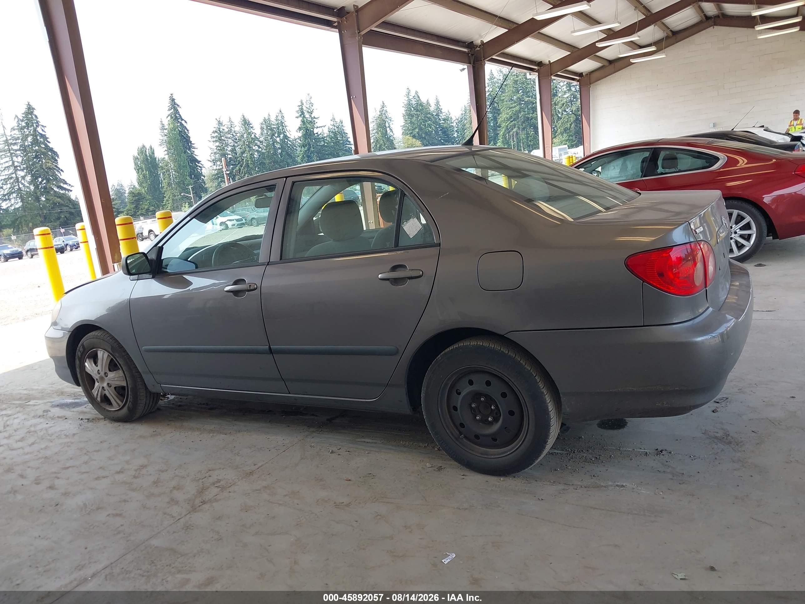 2005 Toyota Corolla Ce Gray vin: 1NXBR32E95Z445129