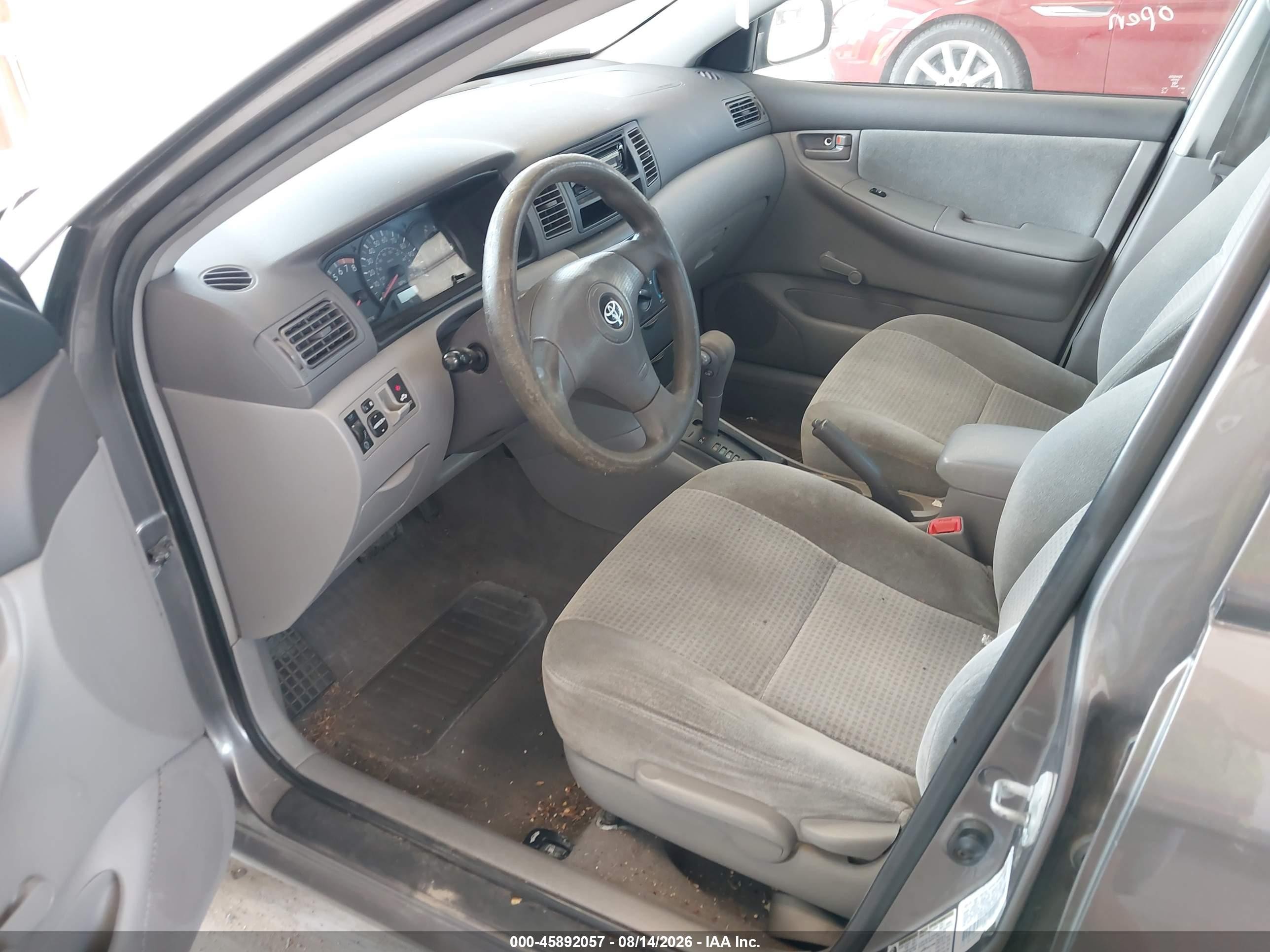 2005 Toyota Corolla Ce Gray vin: 1NXBR32E95Z445129