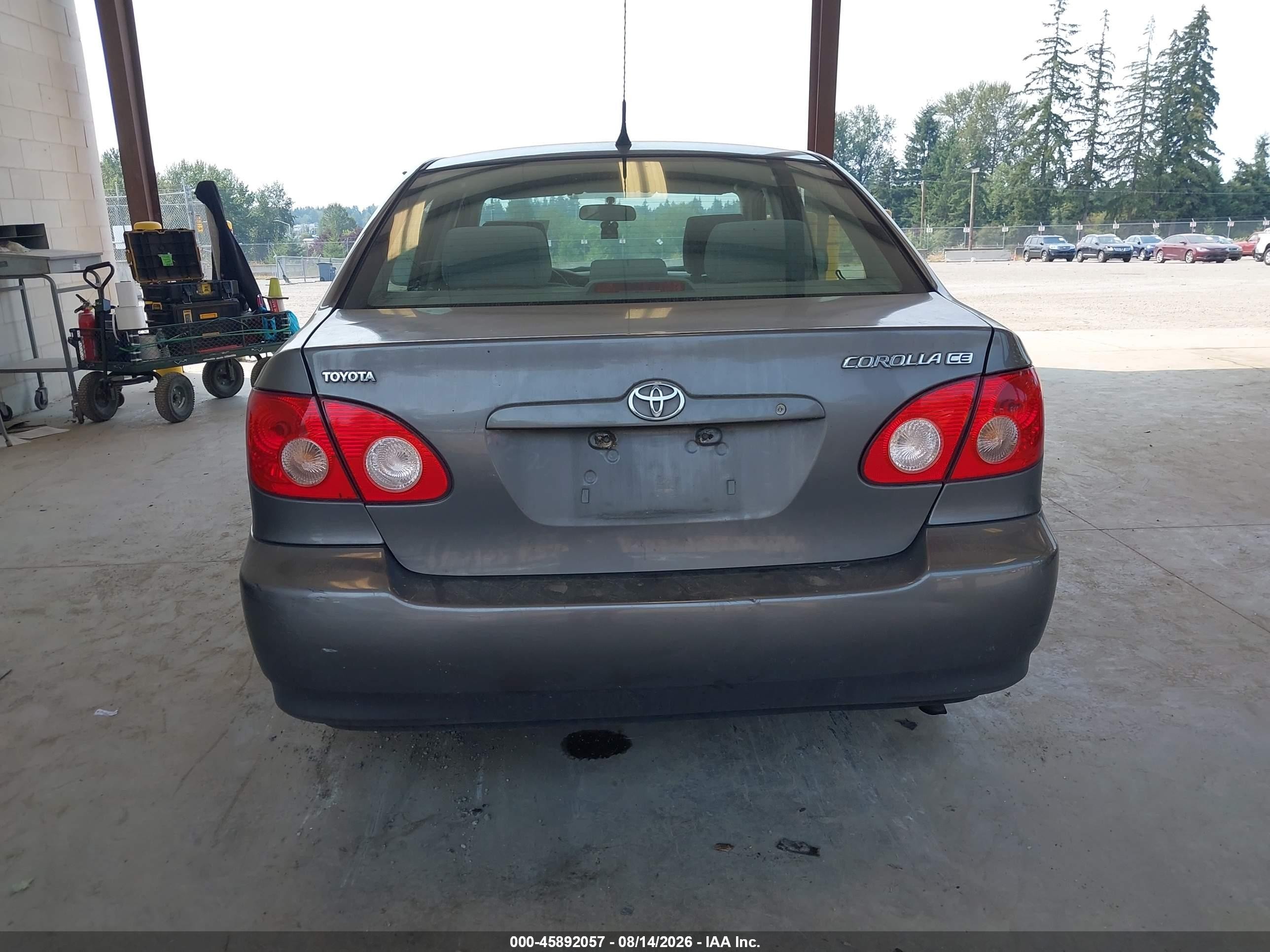2005 Toyota Corolla Ce Gray vin: 1NXBR32E95Z445129