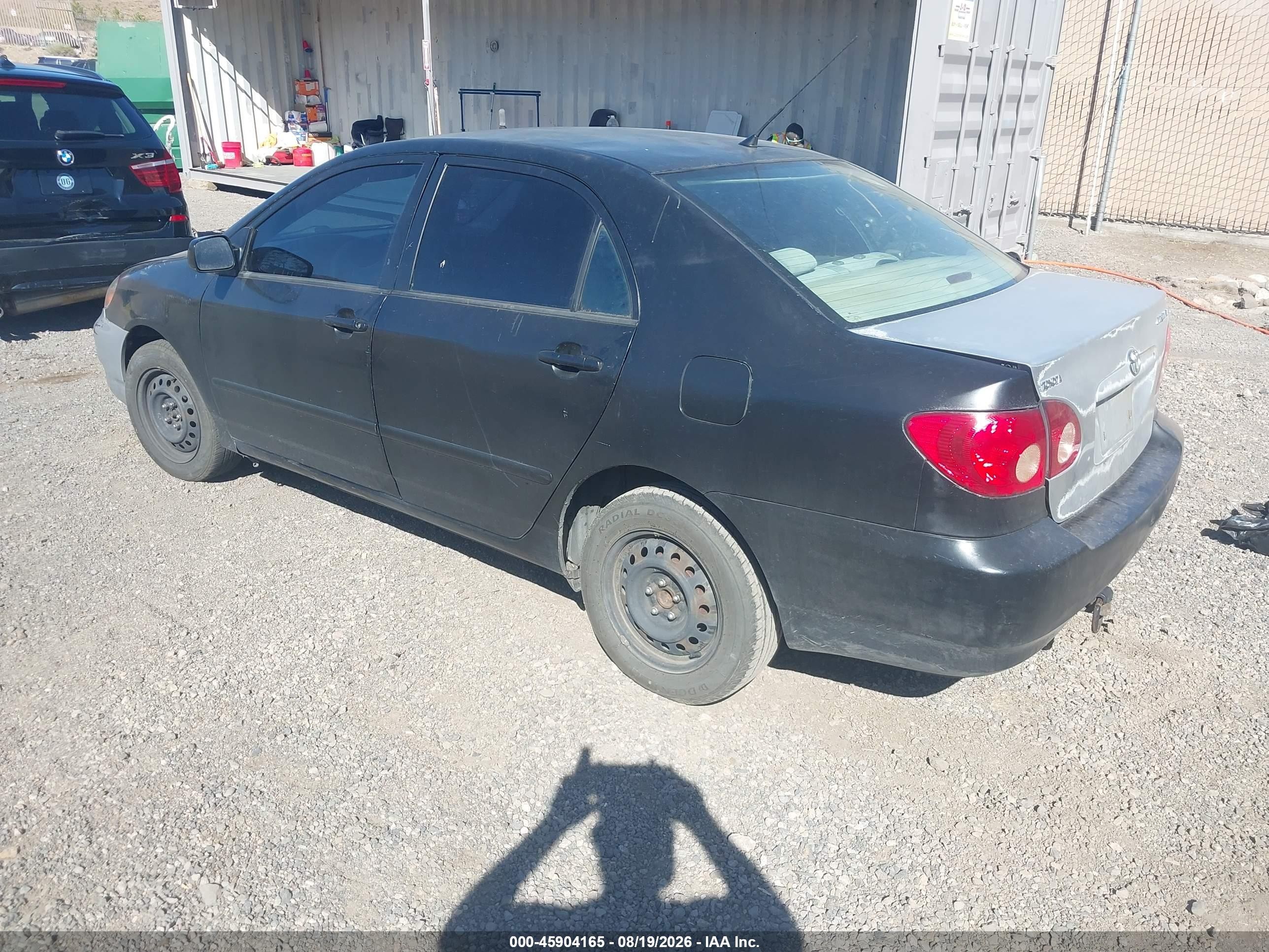 2006 Toyota Corolla Ce Black vin: 1NXBR32E96Z650192