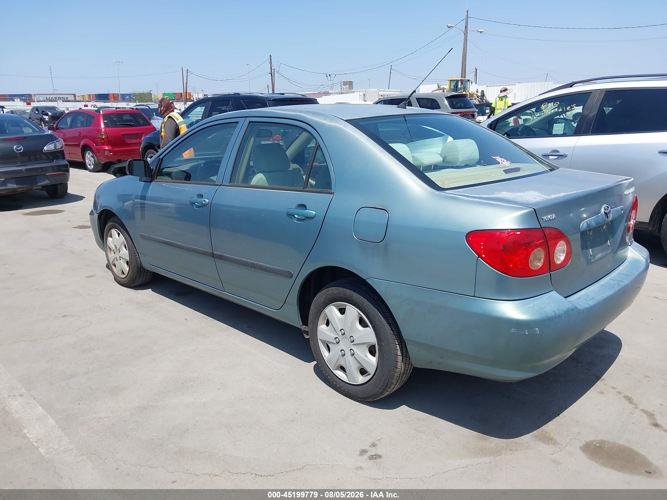2007 Toyota Corolla Ce Light Blue vin: 1NXBR32E97Z835599