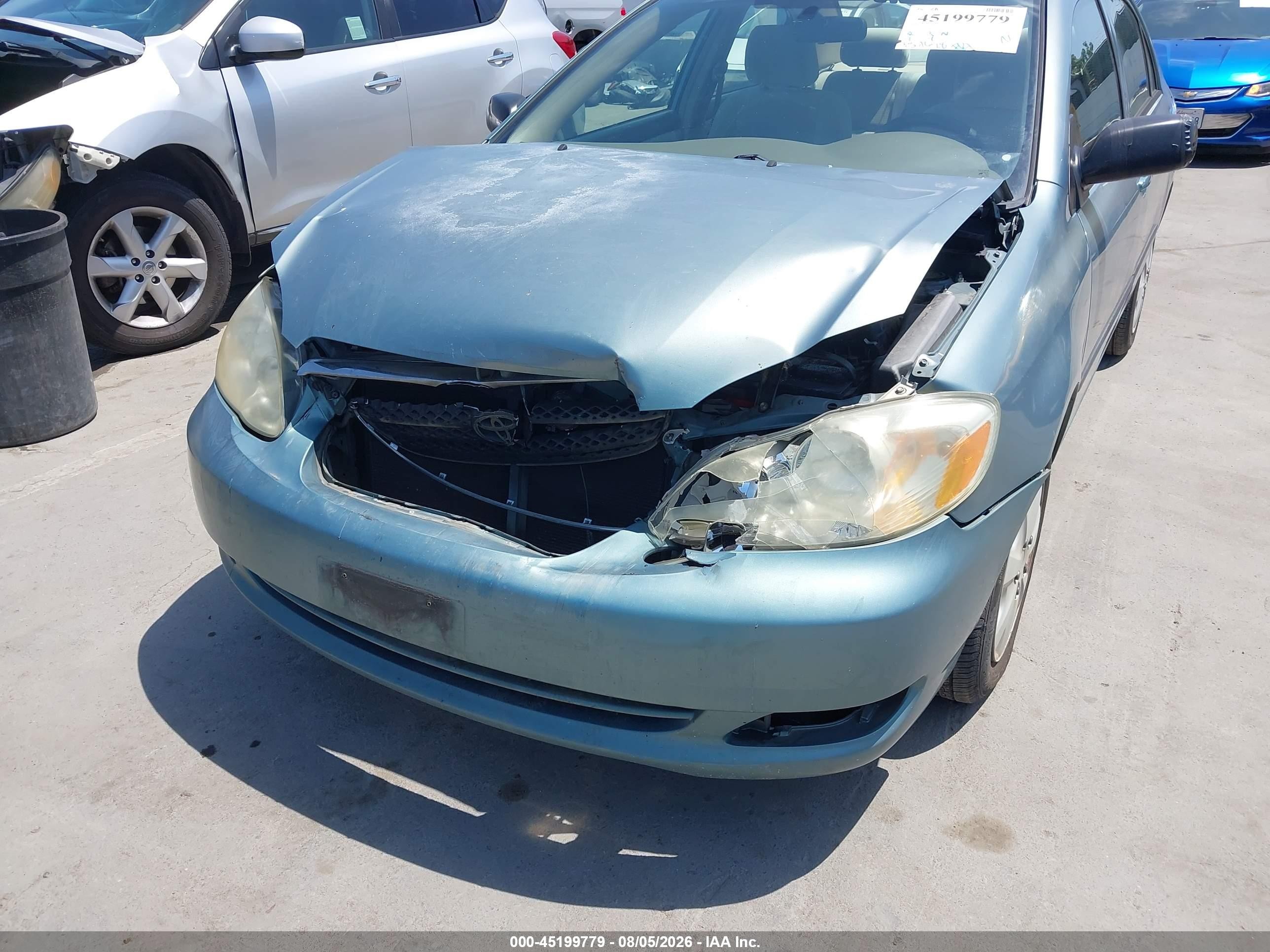 2007 Toyota Corolla Ce Light Blue vin: 1NXBR32E97Z835599