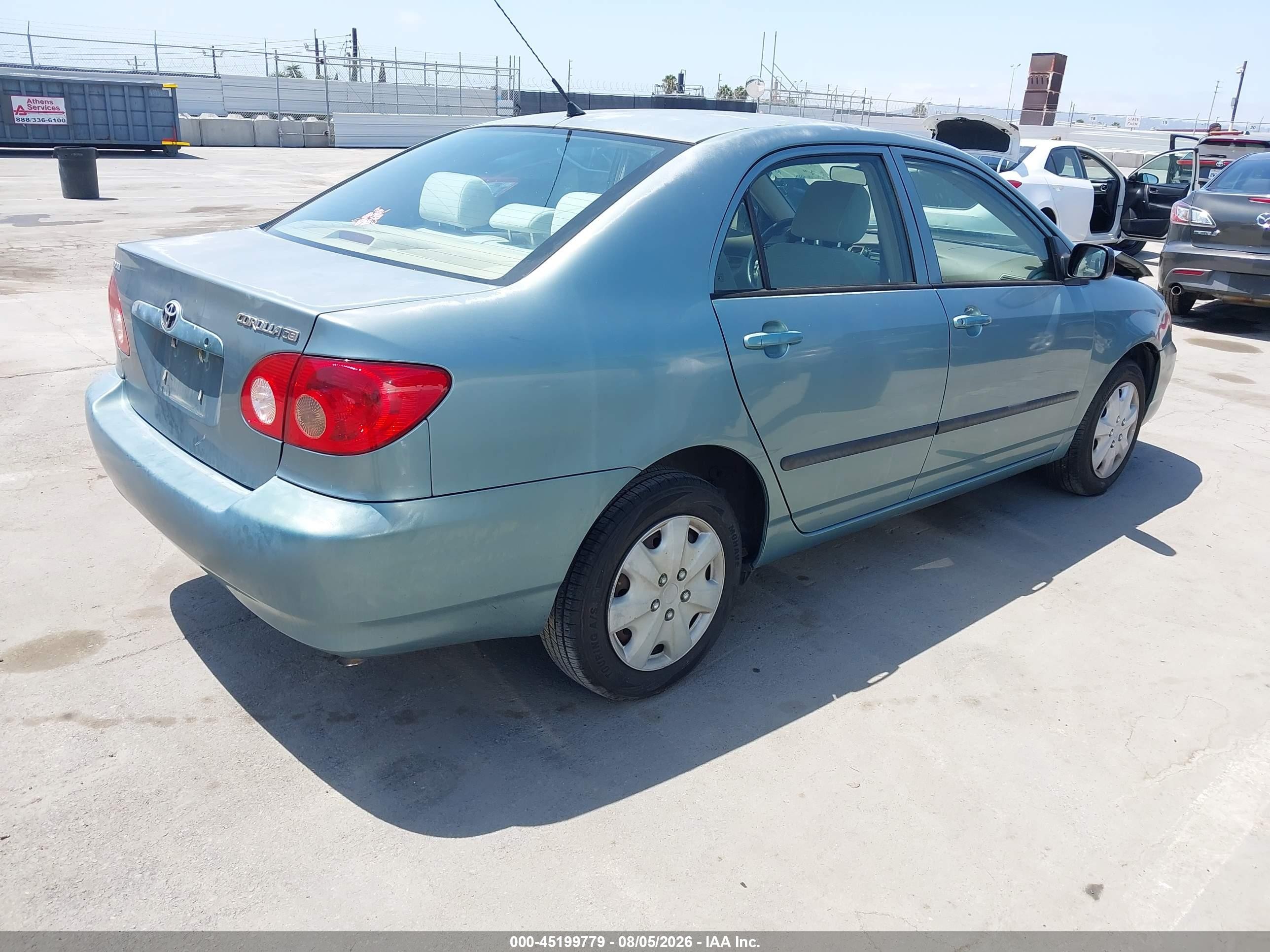 2007 Toyota Corolla Ce Light Blue vin: 1NXBR32E97Z835599