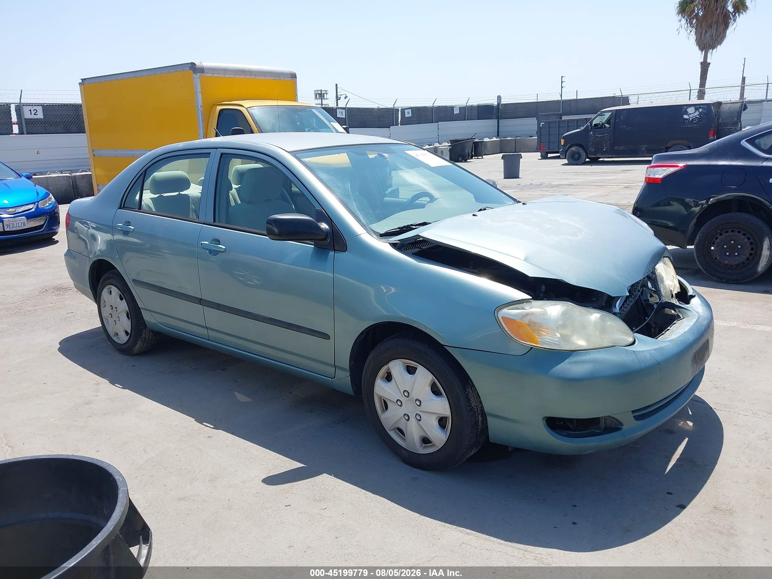 2007 Toyota Corolla Ce Light Blue vin: 1NXBR32E97Z835599