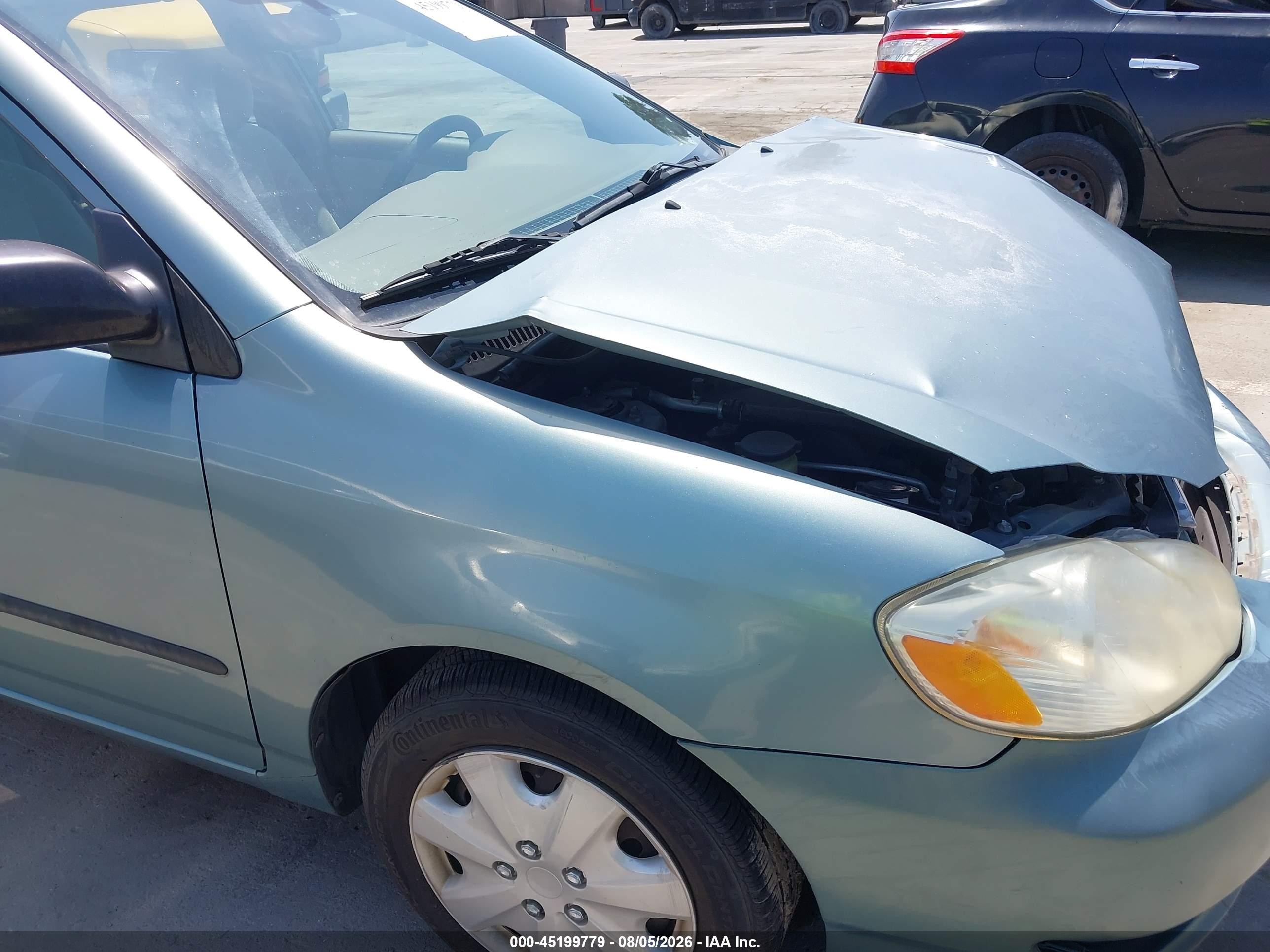 2007 Toyota Corolla Ce Light Blue vin: 1NXBR32E97Z835599