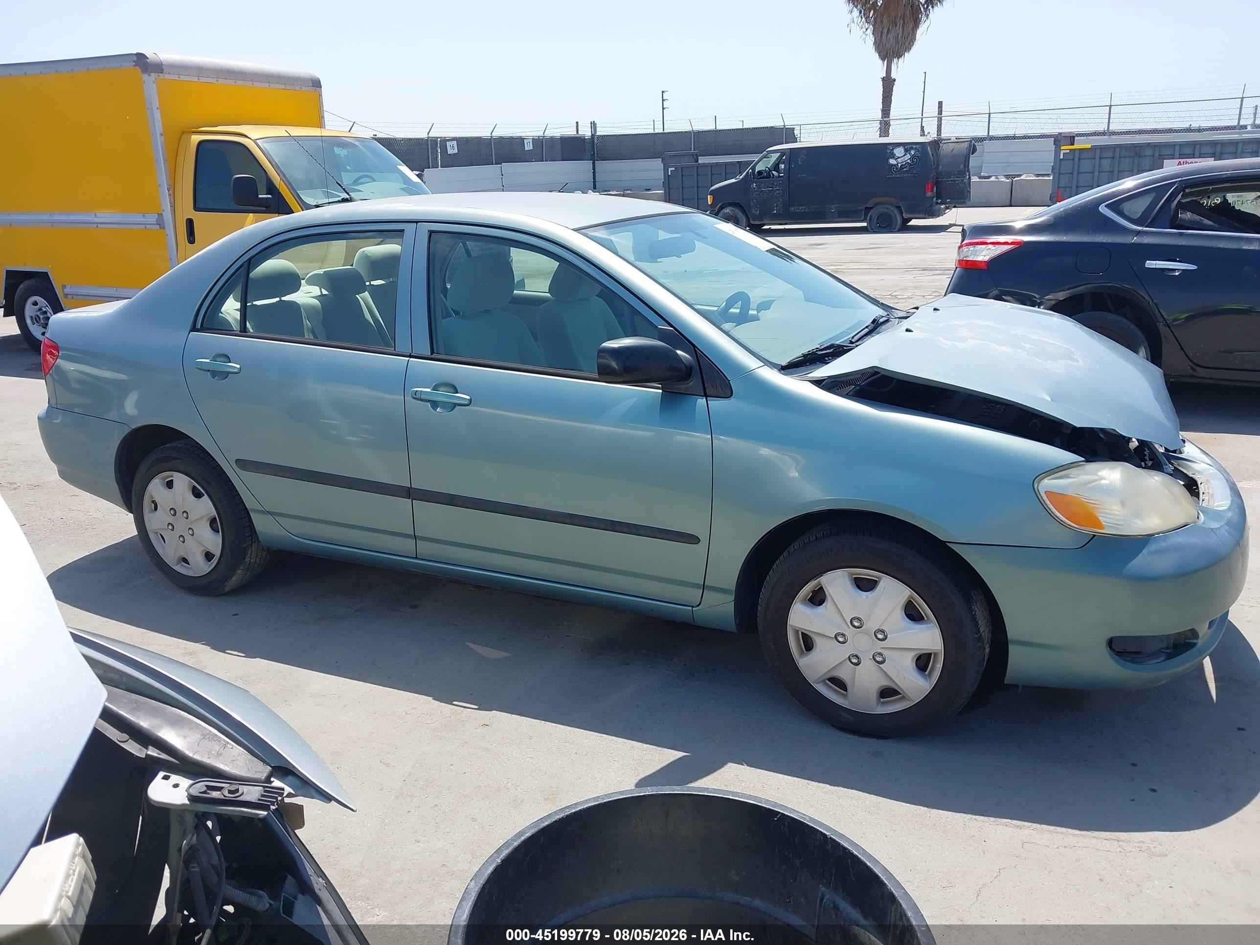 2007 Toyota Corolla Ce Light Blue vin: 1NXBR32E97Z835599