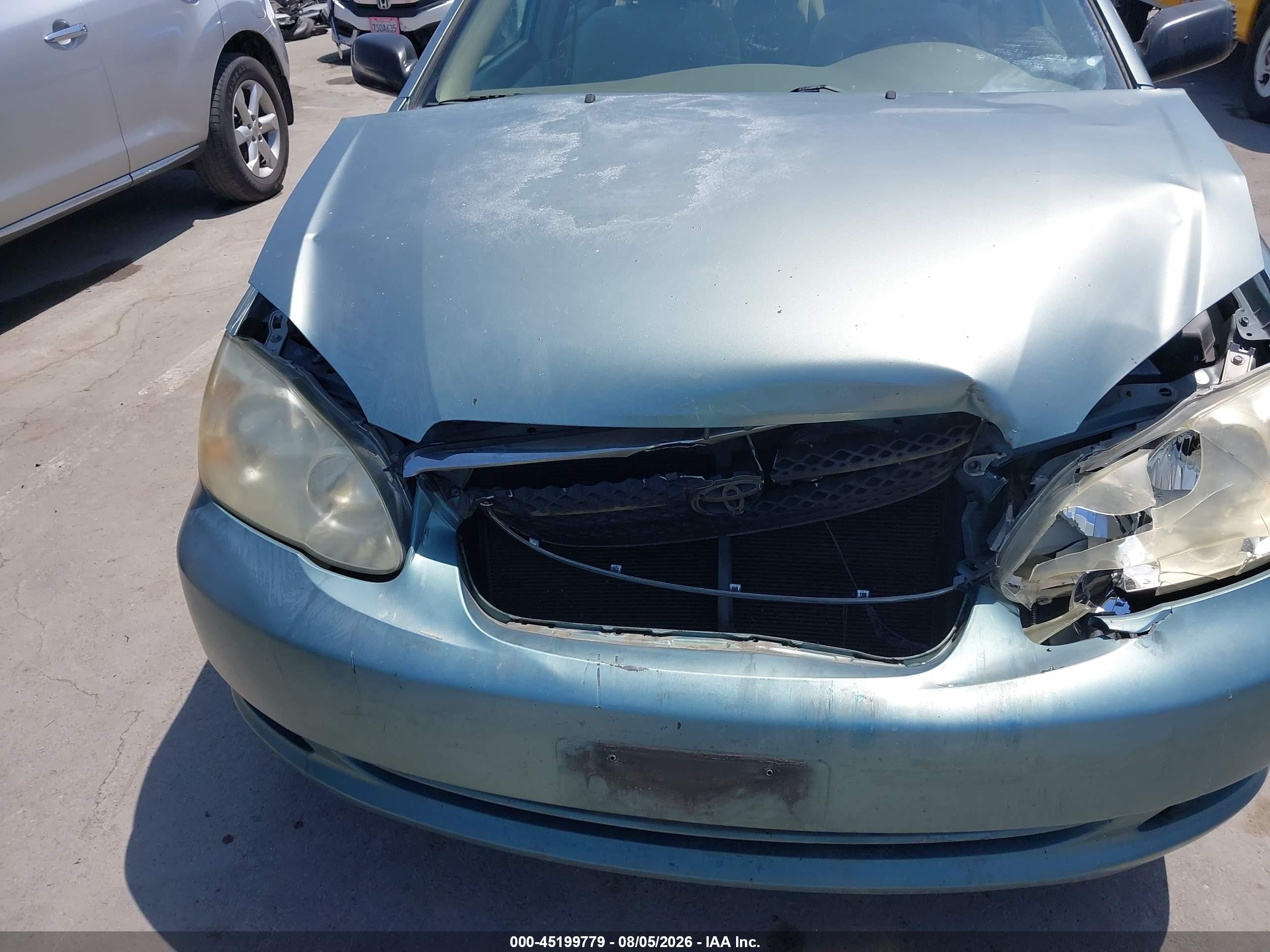 2007 Toyota Corolla Ce Light Blue vin: 1NXBR32E97Z835599