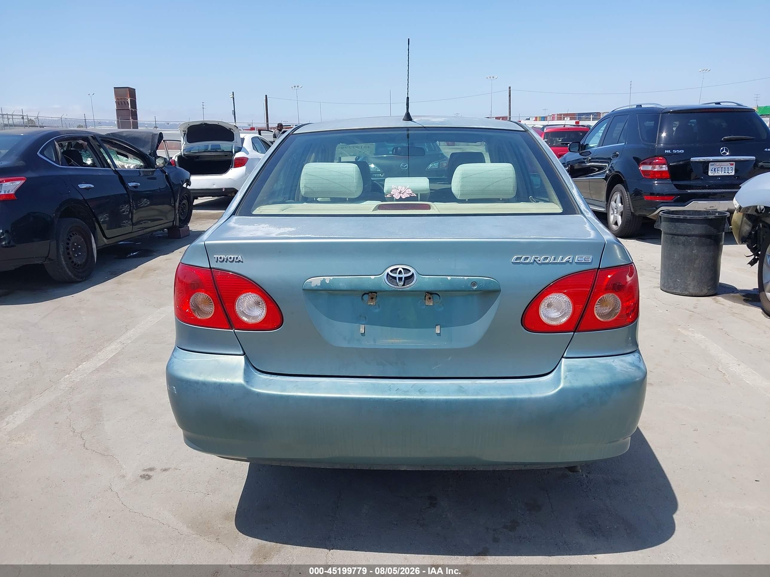 2007 Toyota Corolla Ce Light Blue vin: 1NXBR32E97Z835599