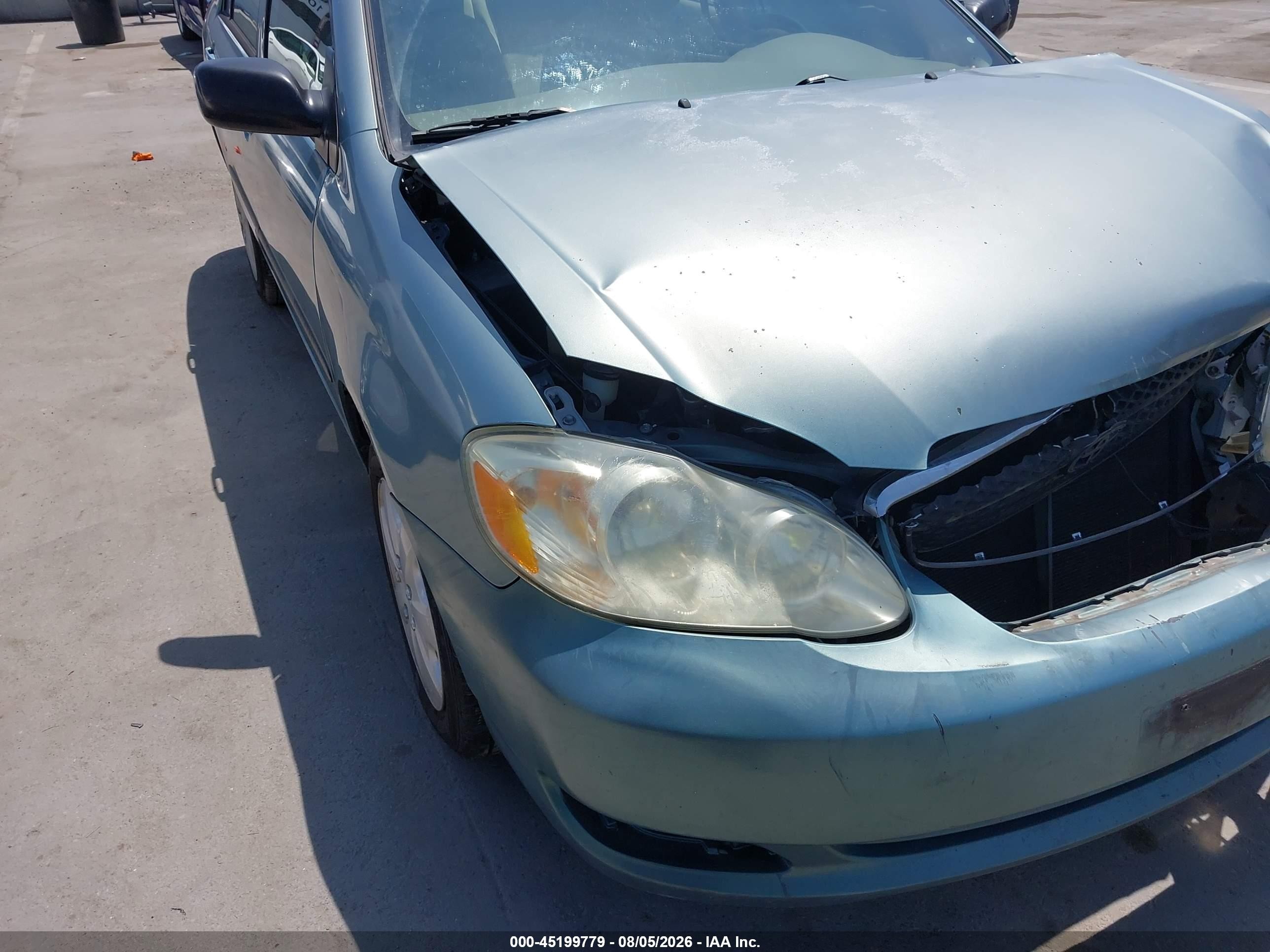 2007 Toyota Corolla Ce Light Blue vin: 1NXBR32E97Z835599