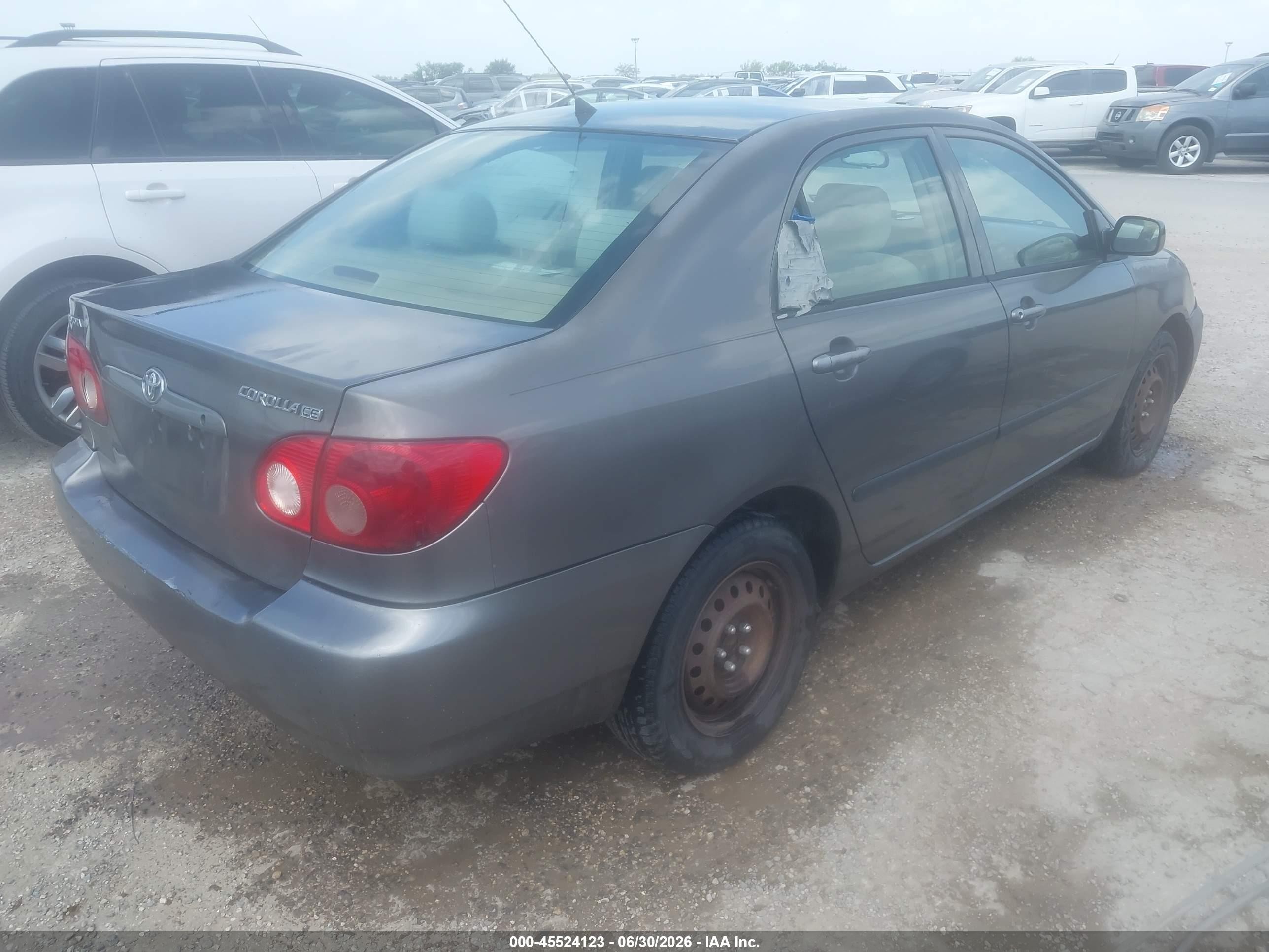 2007 Toyota Corolla Ce Gray vin: 1NXBR32E97Z861197