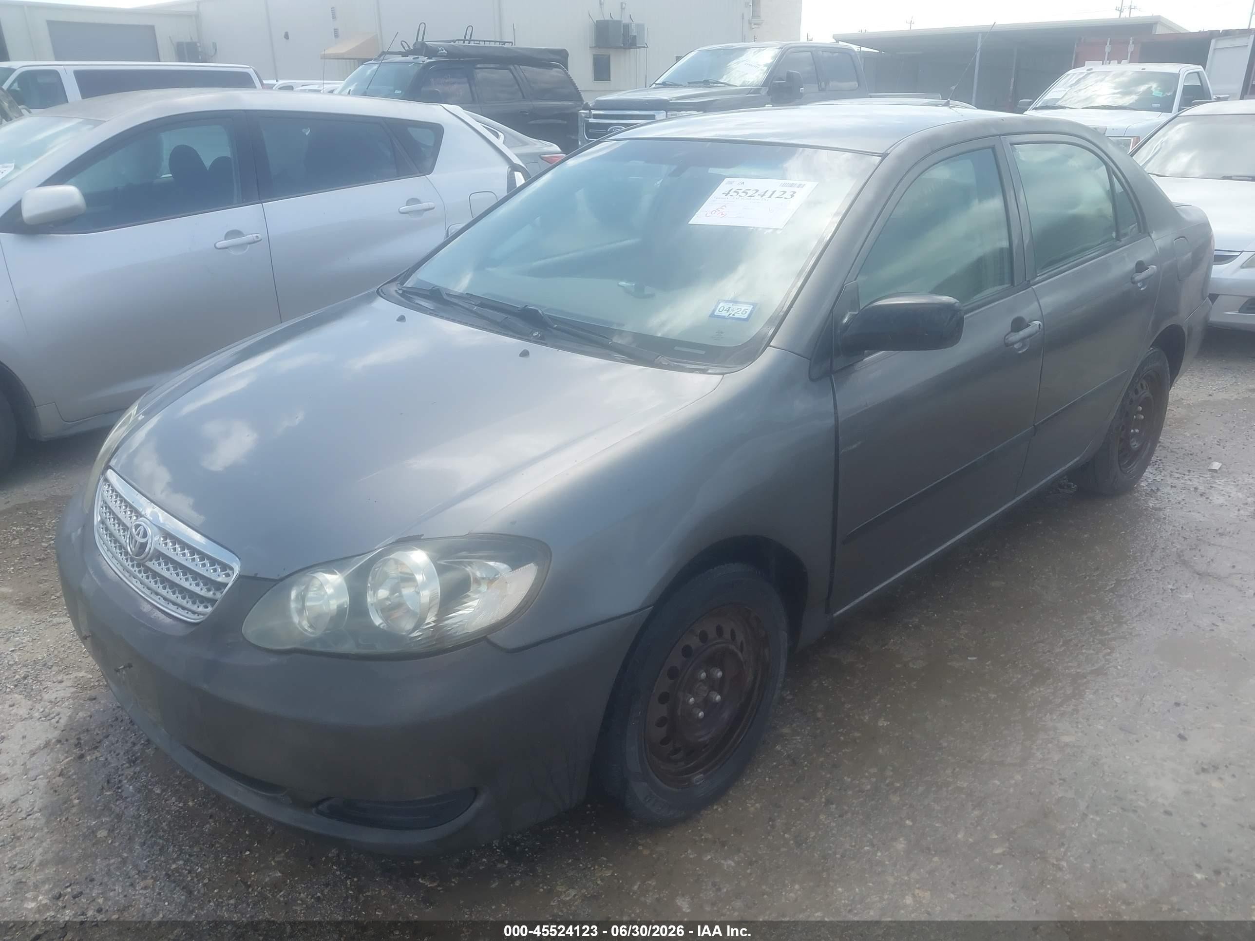 2007 Toyota Corolla Ce Gray vin: 1NXBR32E97Z861197