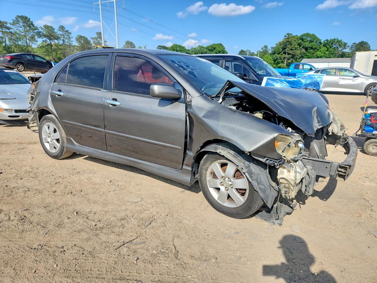 2007 Toyota Corolla S Gray vin: 1NXBR32E97Z864584