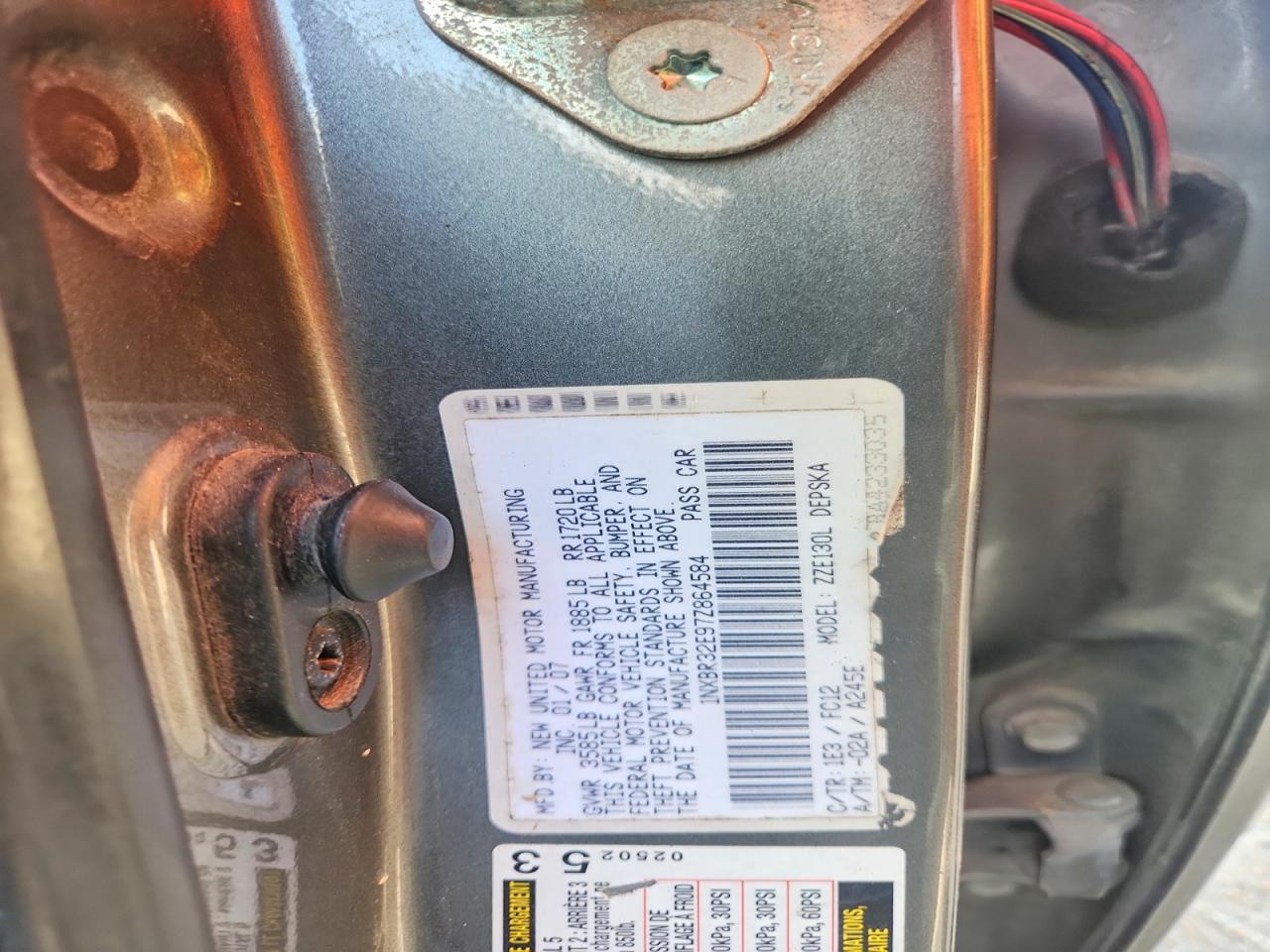 2007 Toyota Corolla S Gray vin: 1NXBR32E97Z864584