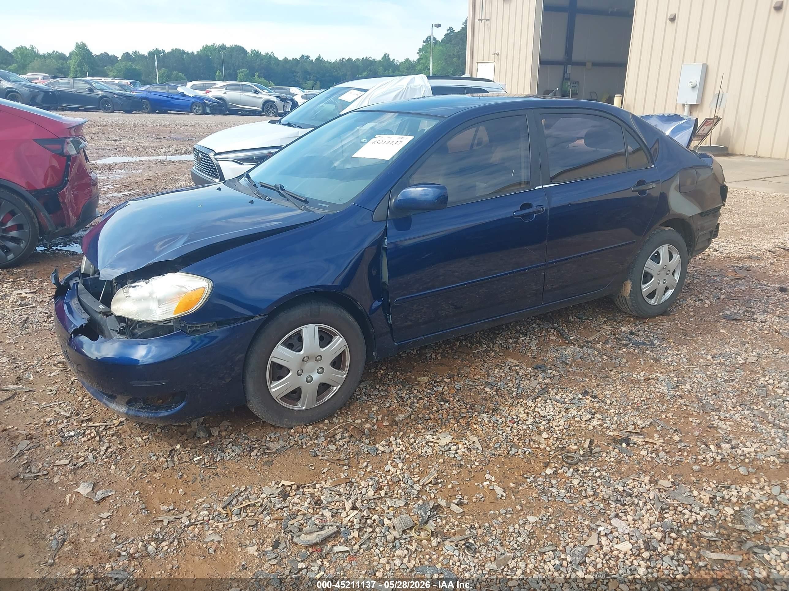 2007 Toyota Corolla Le Blue vin: 1NXBR32E97Z878775