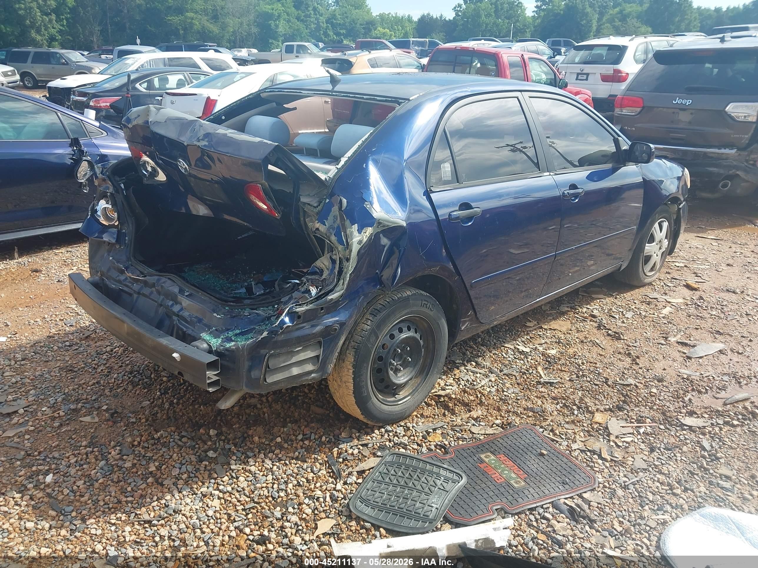 2007 Toyota Corolla Le Blue vin: 1NXBR32E97Z878775