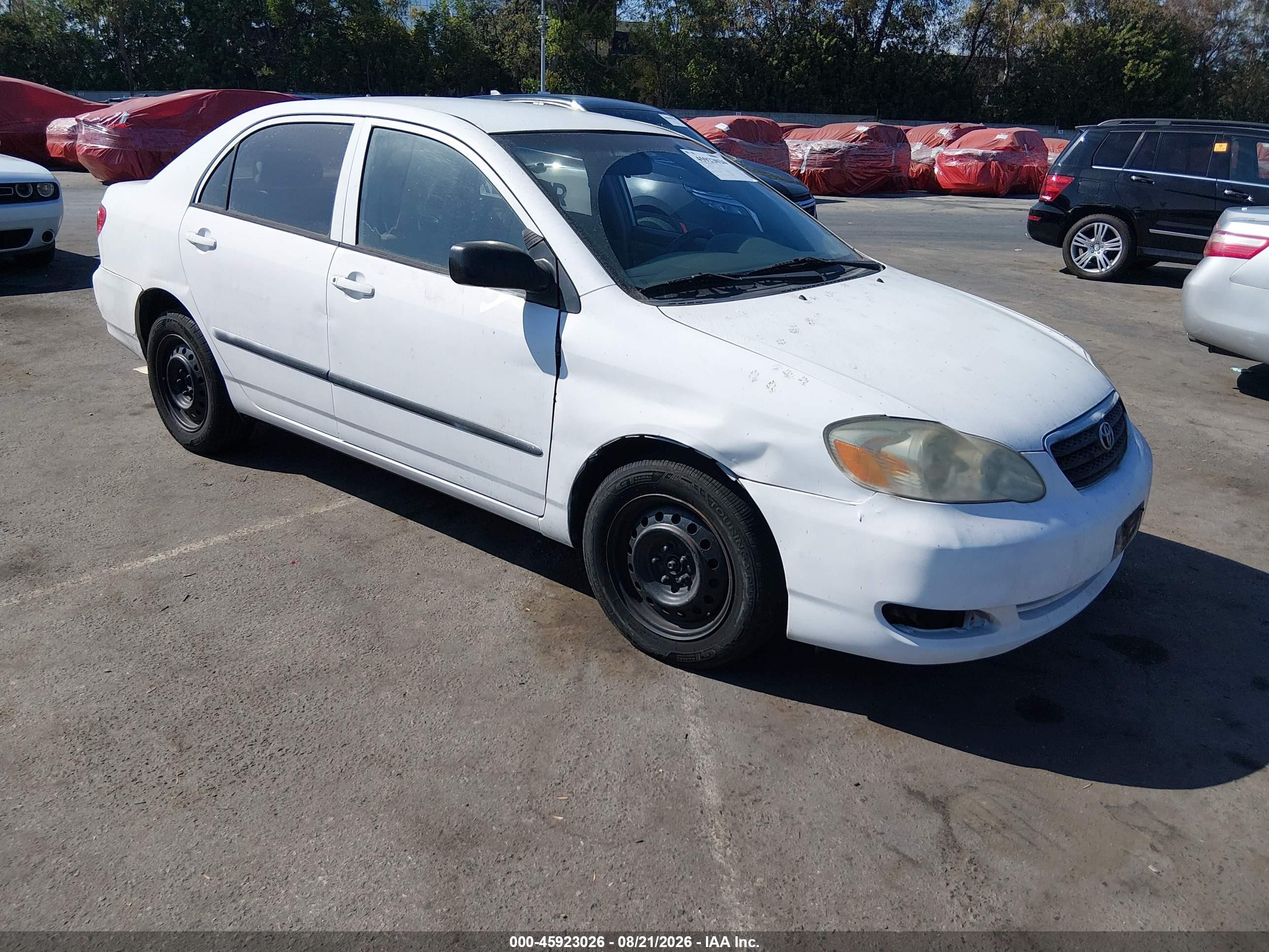 2007 Toyota Corolla Ce White vin: 1NXBR32E97Z882292