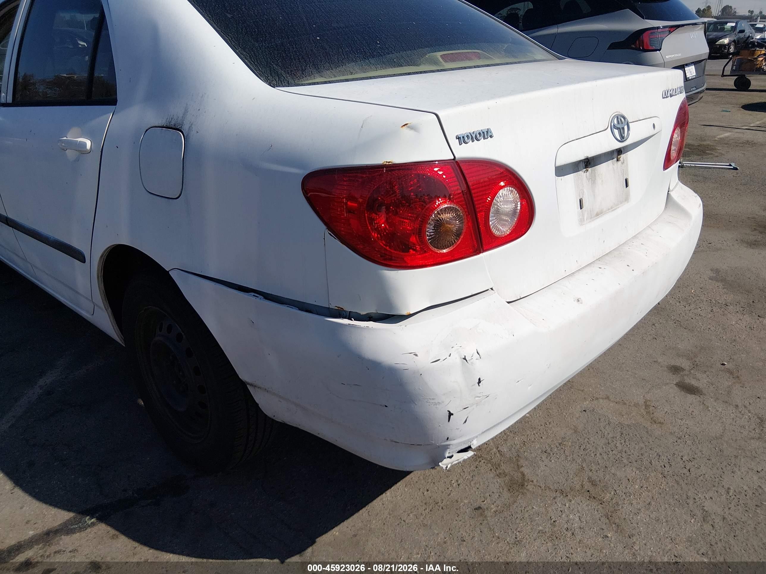 2007 Toyota Corolla Ce White vin: 1NXBR32E97Z882292