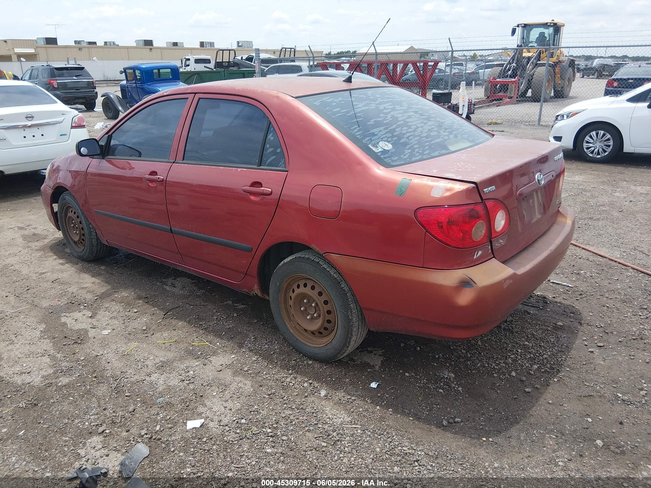 2007 Toyota Corolla Ce Red vin: 1NXBR32E97Z901763