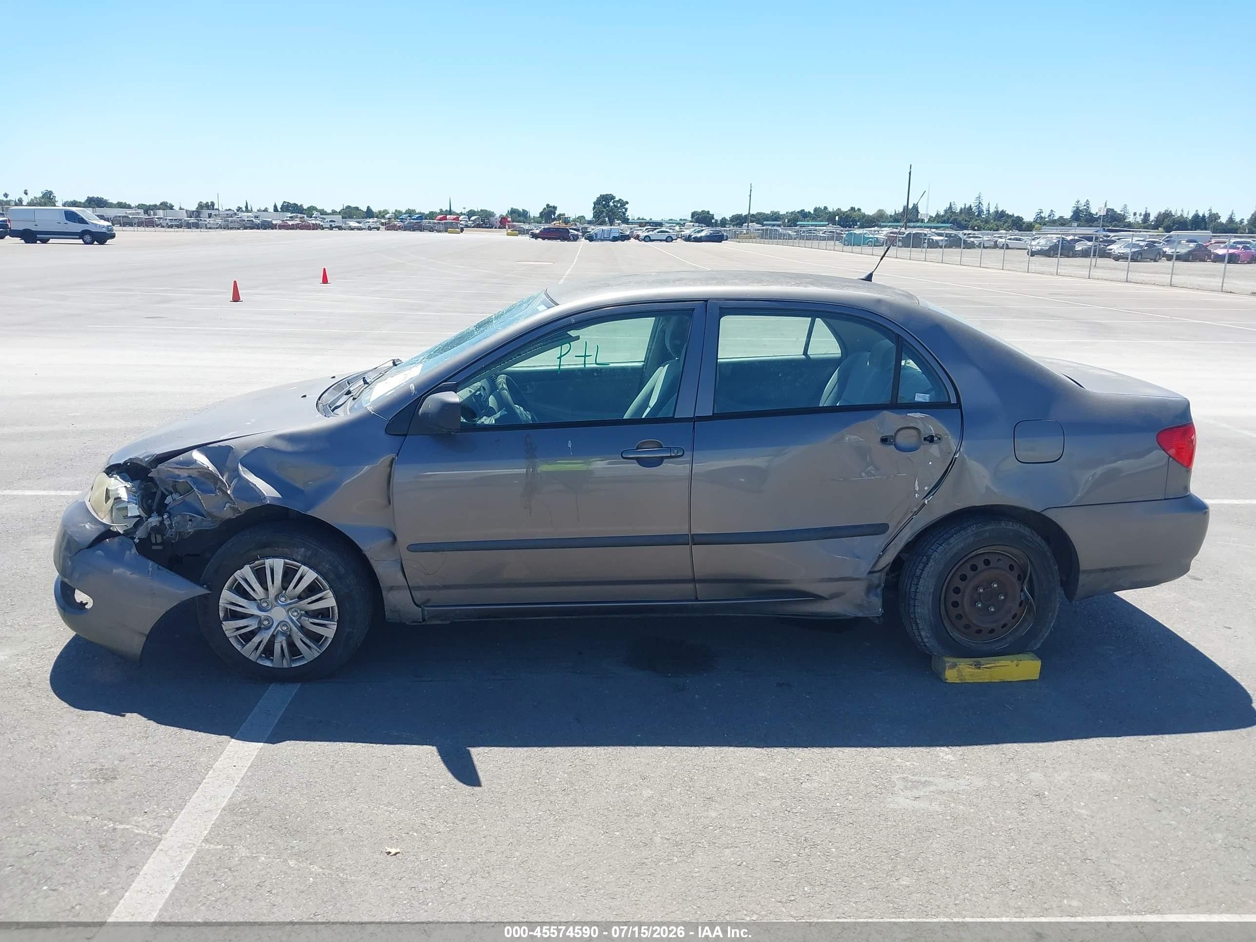 2007 Toyota Corolla Ce Gray vin: 1NXBR32E97Z927344