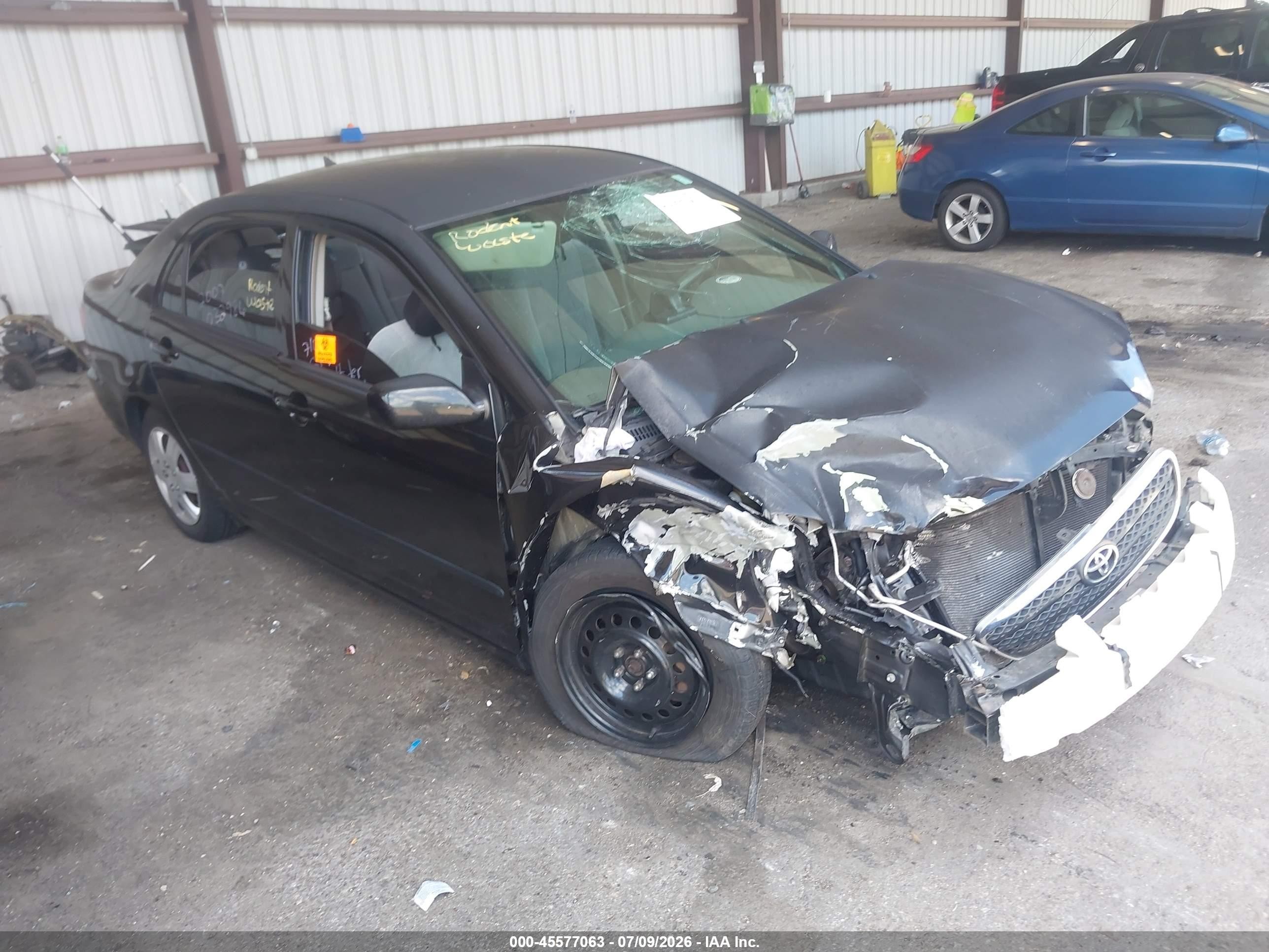 2008 Toyota Corolla Ce Black vin: 1NXBR32E98Z032986