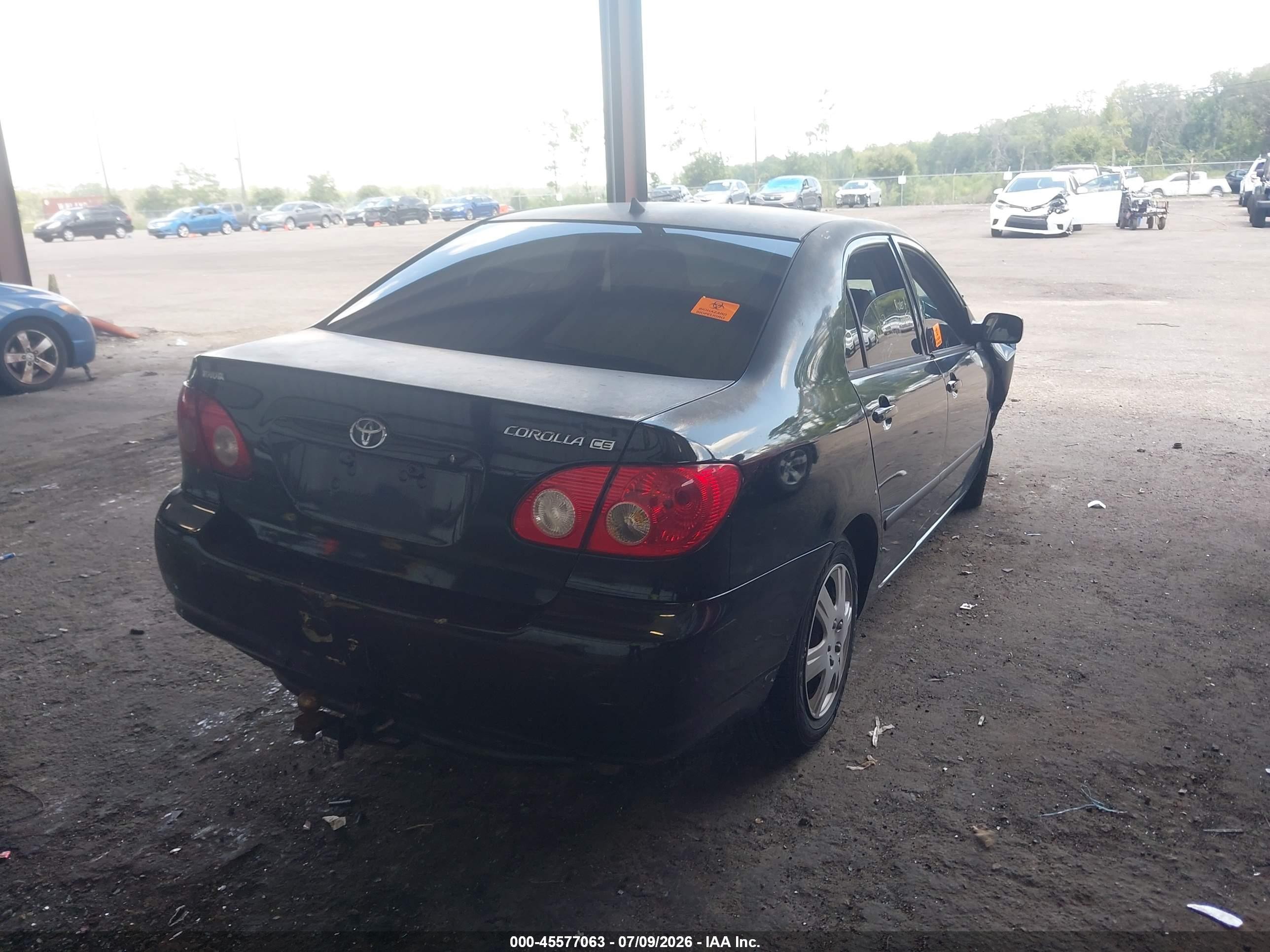 2008 Toyota Corolla Ce Black vin: 1NXBR32E98Z032986