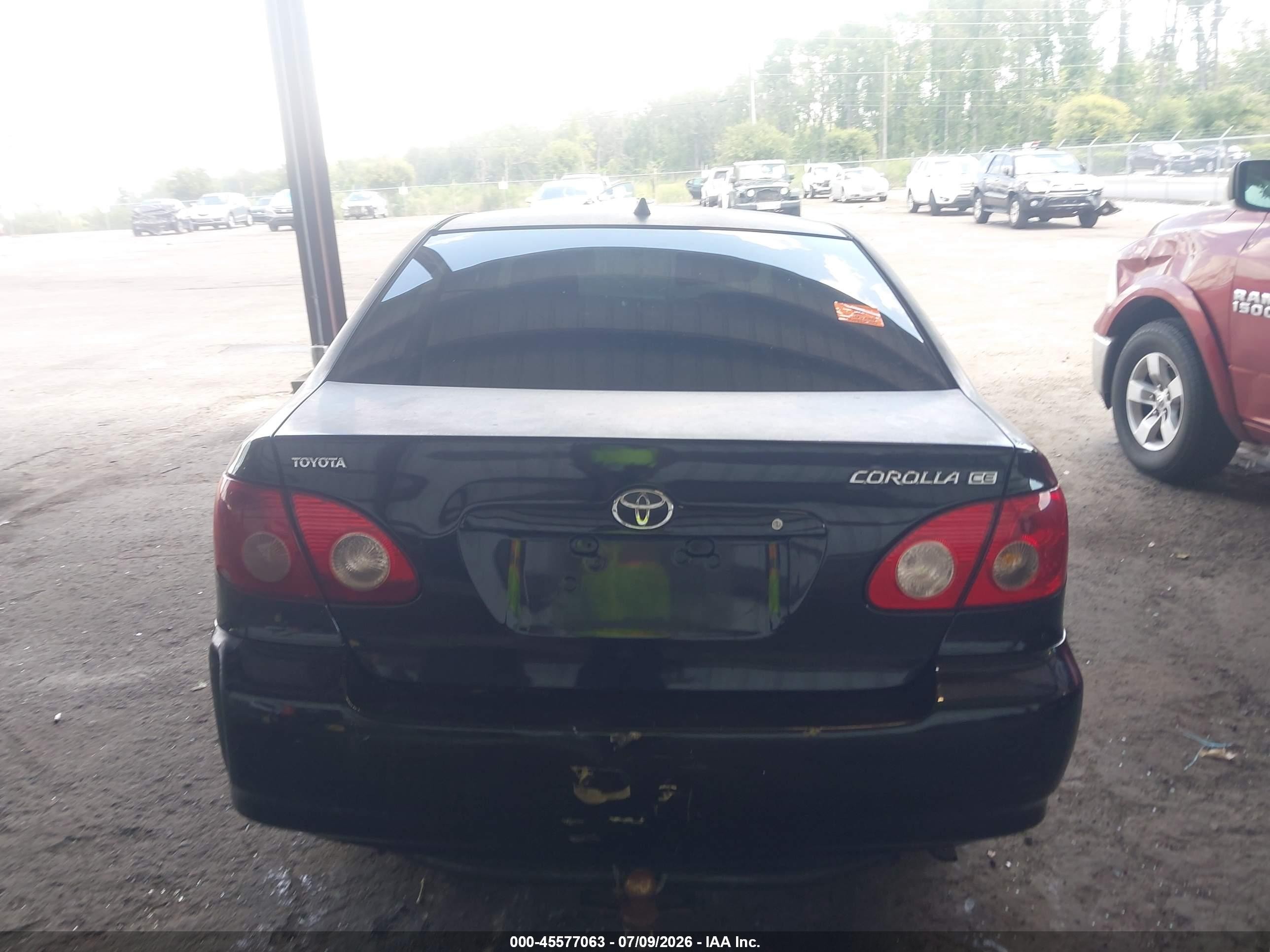2008 Toyota Corolla Ce Black vin: 1NXBR32E98Z032986