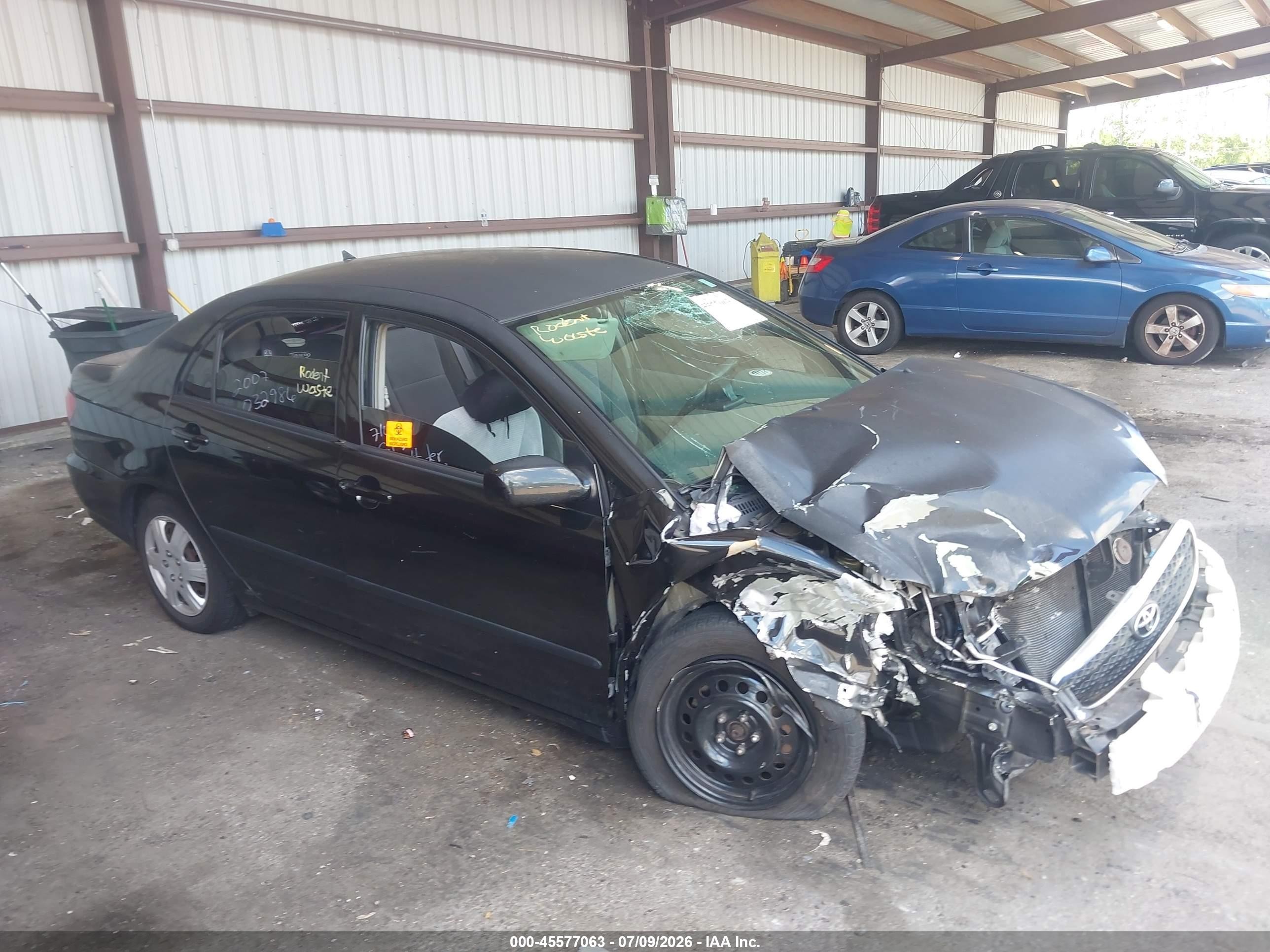 2008 Toyota Corolla Ce Black vin: 1NXBR32E98Z032986