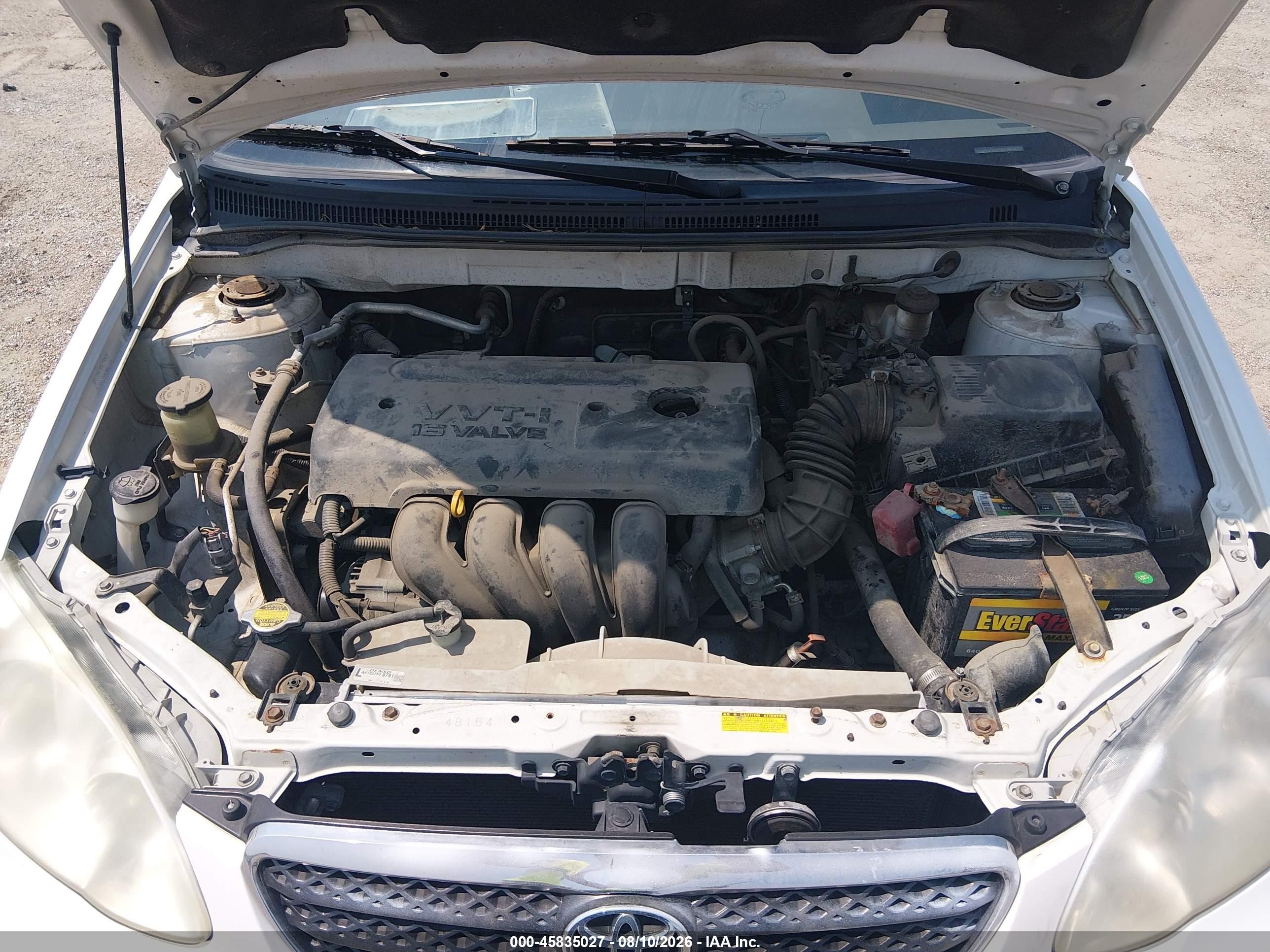 2008 Toyota Corolla Le White vin: 1NXBR32E98Z949359