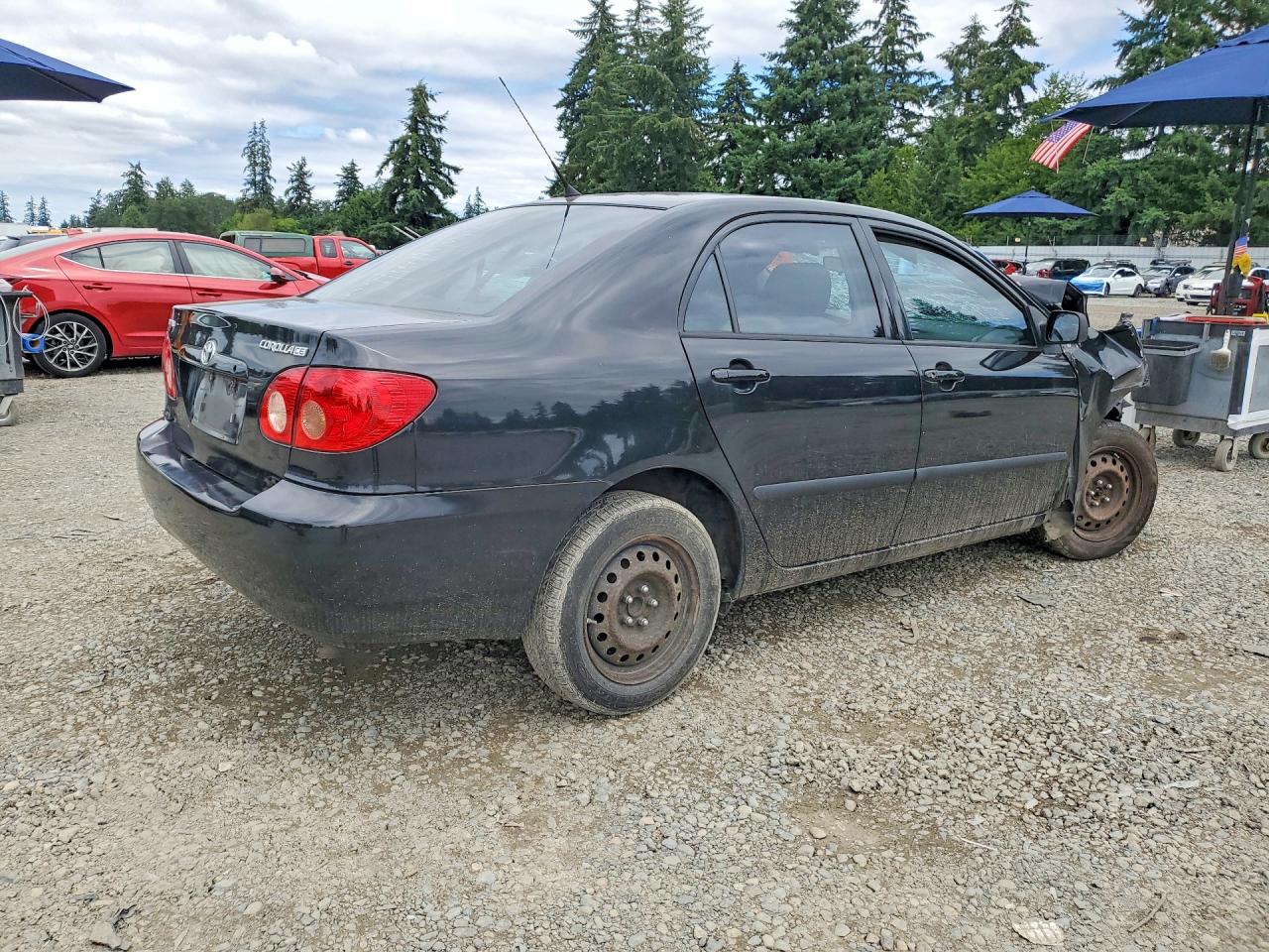 2008 Toyota Corolla Ce Black vin: 1NXBR32E98Z951855